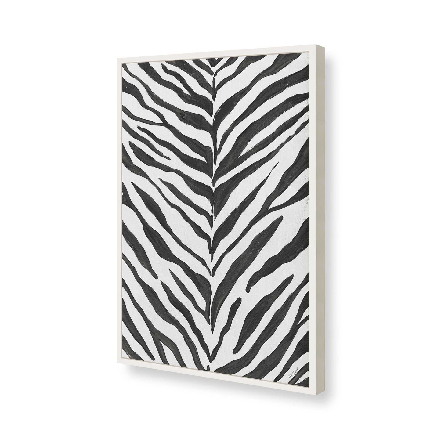 [Color:Opaque White], Picture of art in a Opaque White frame of the corner