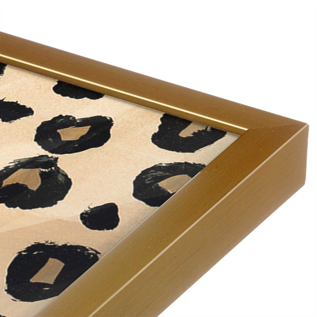 [Color:Polished Gold], Picture of art in a Polished Gold frame at an angle