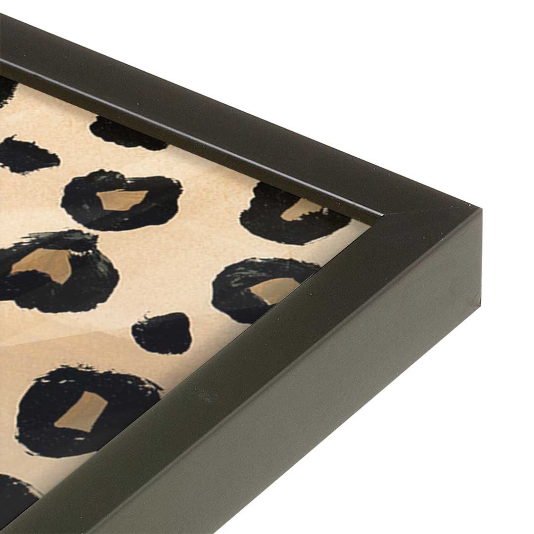[Color:Satin Black], Picture of art in a Satin Black frame at an angle