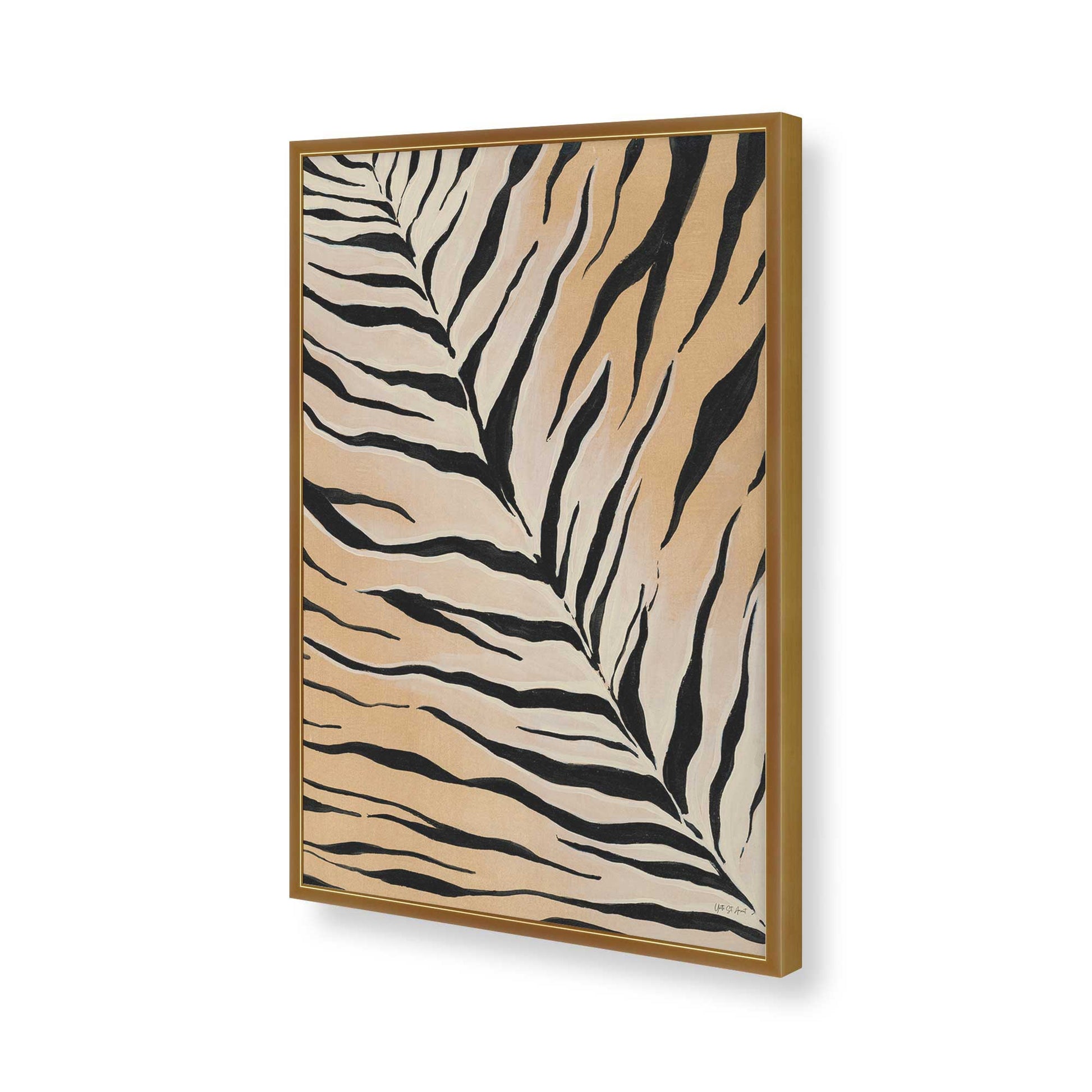 [Color:Polished Gold], Picture of art in a Polished Gold frame of the corner