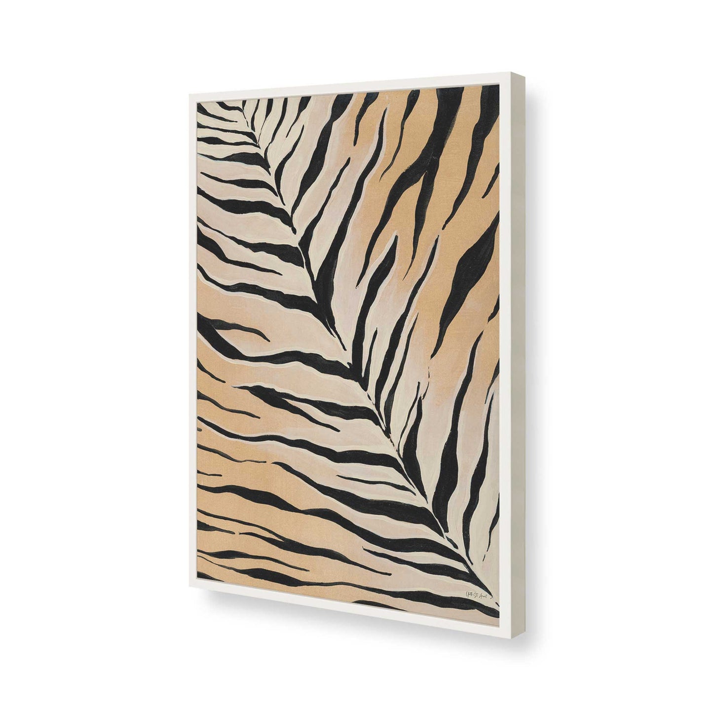 [Color:Opaque White], Picture of art in a Opaque White frame of the corner