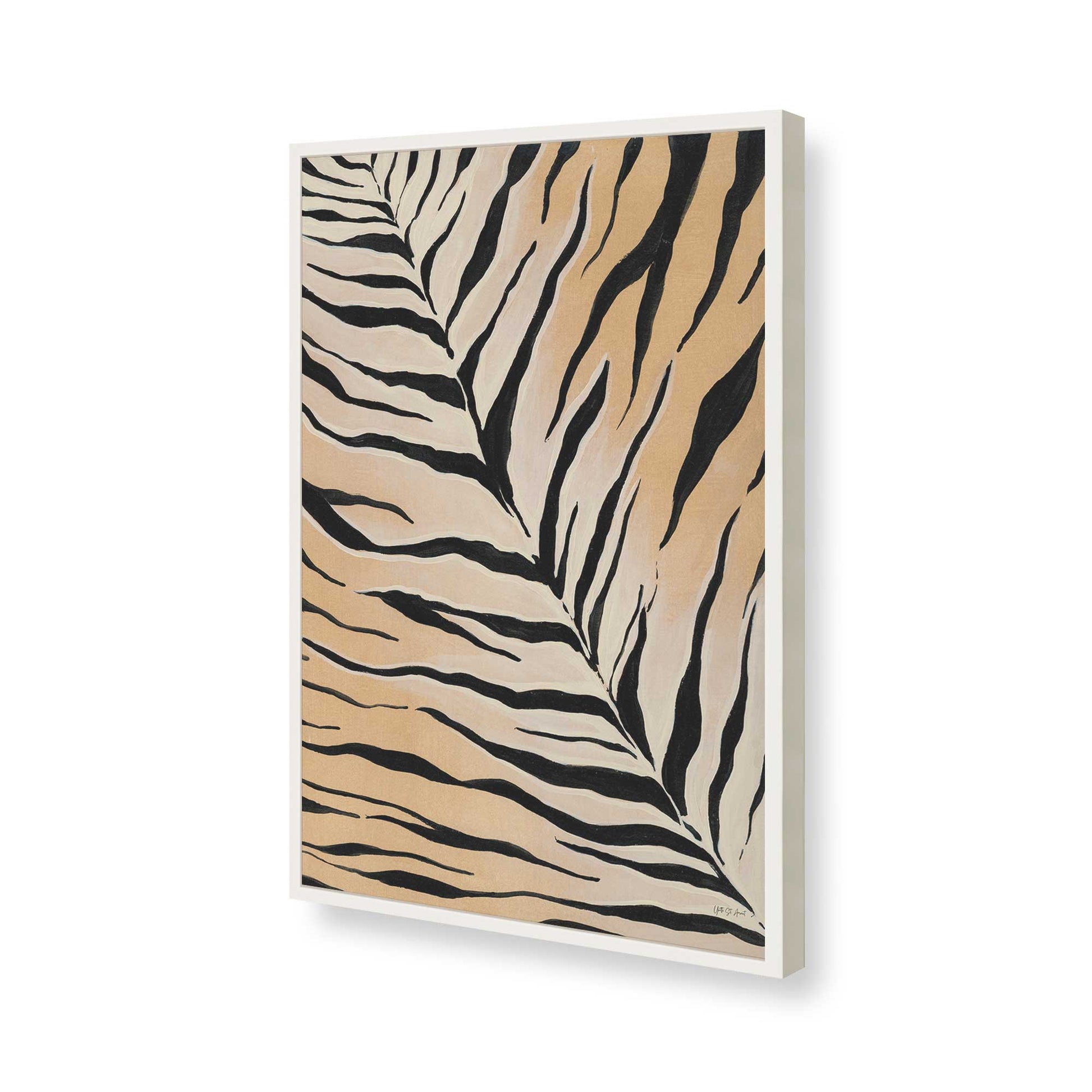 [Color:Opaque White], Picture of art in a Opaque White frame of the corner