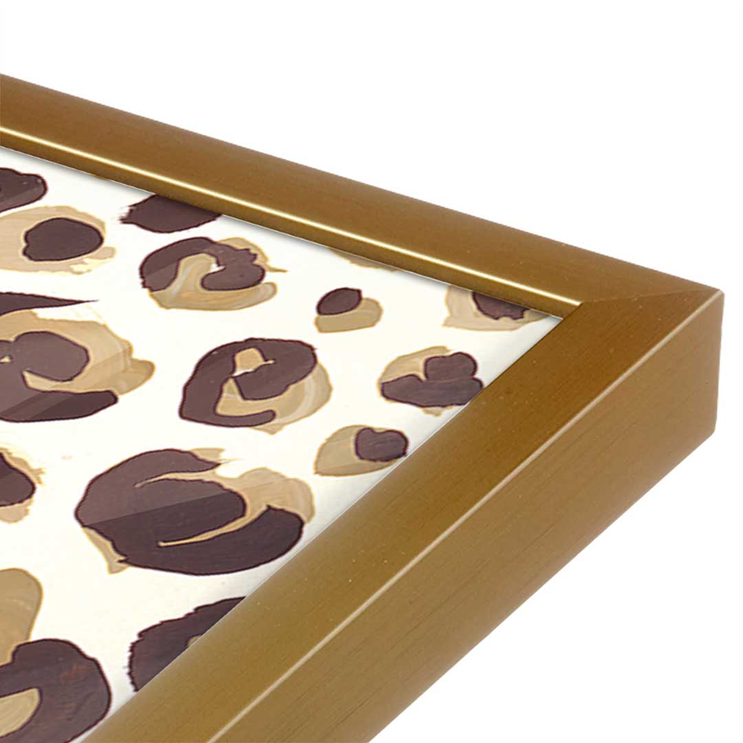[Color:Polished Gold], Picture of art in a Polished Gold frame at an angle