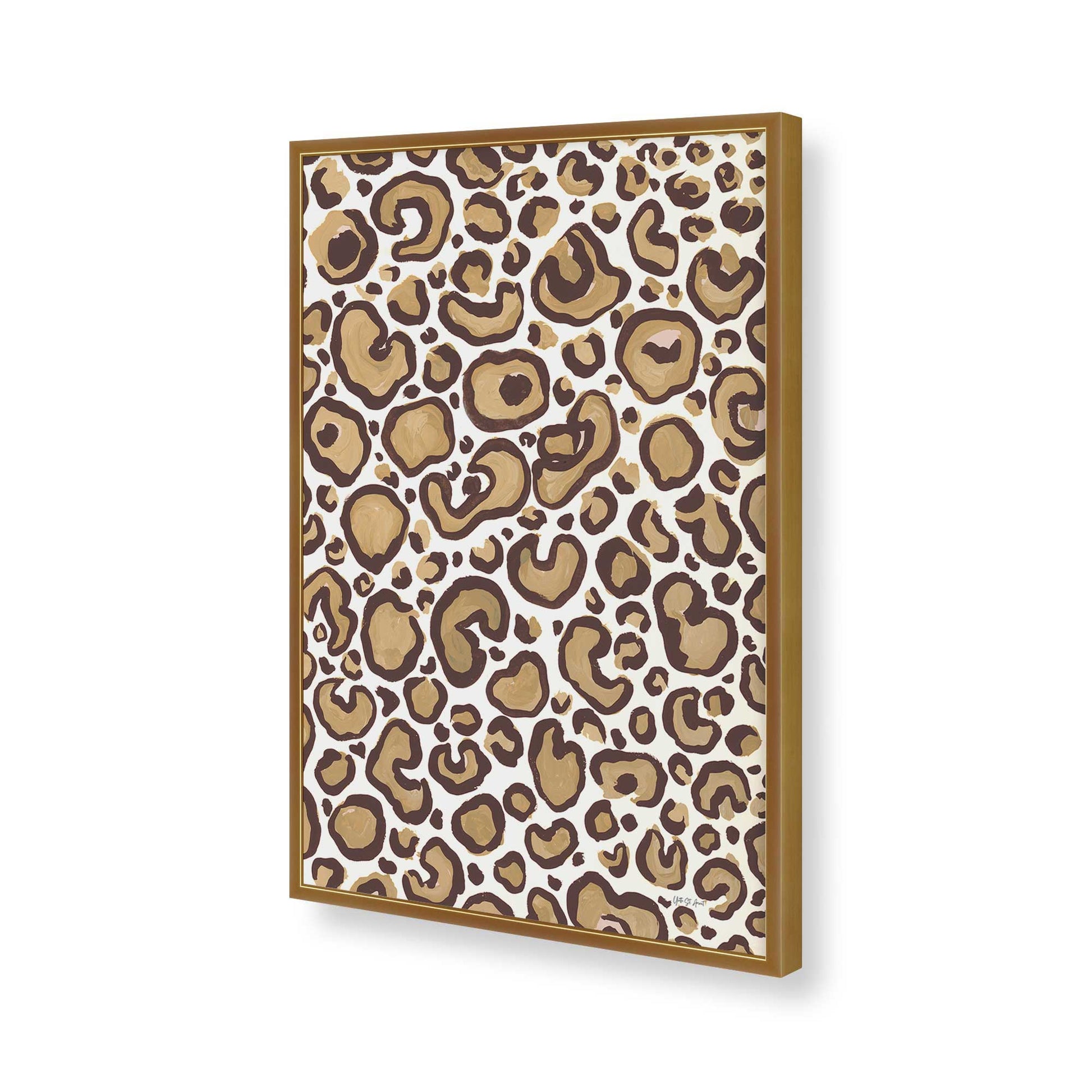[Color:Polished Gold], Picture of art in a Polished Gold frame of the corner