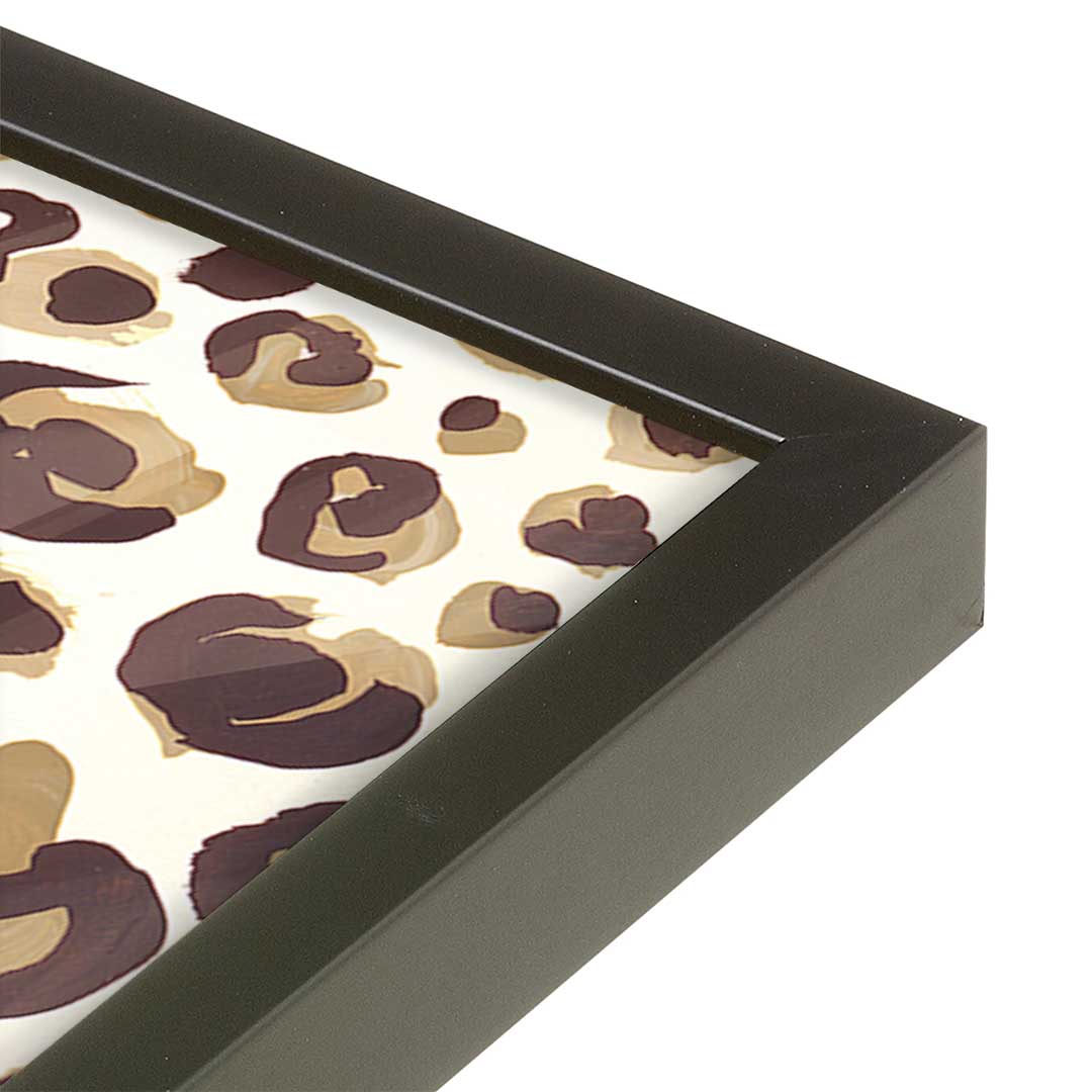 [Color:Satin Black], Picture of art in a Satin Black frame at an angle