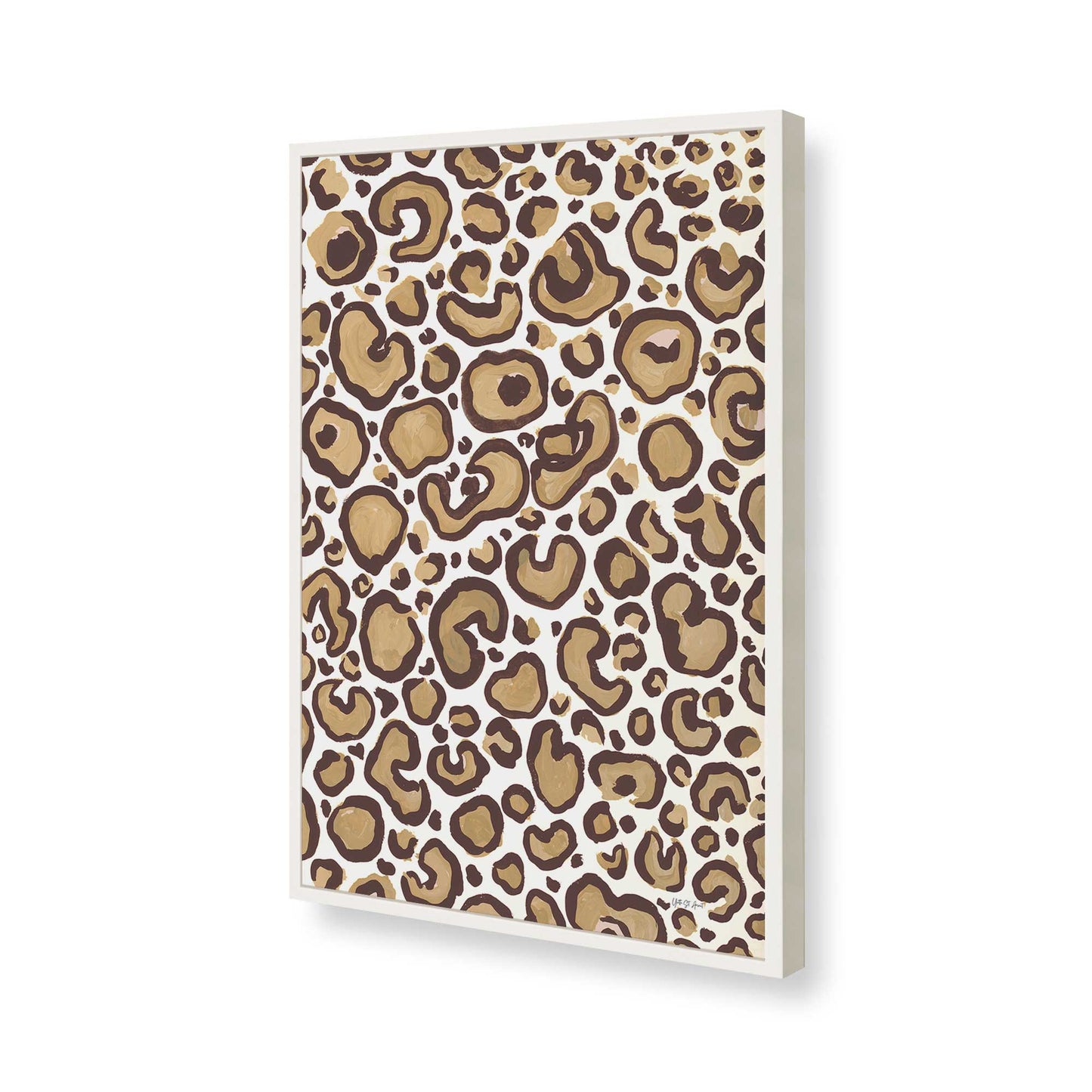 [Color:Opaque White], Picture of art in a Opaque White frame of the corner