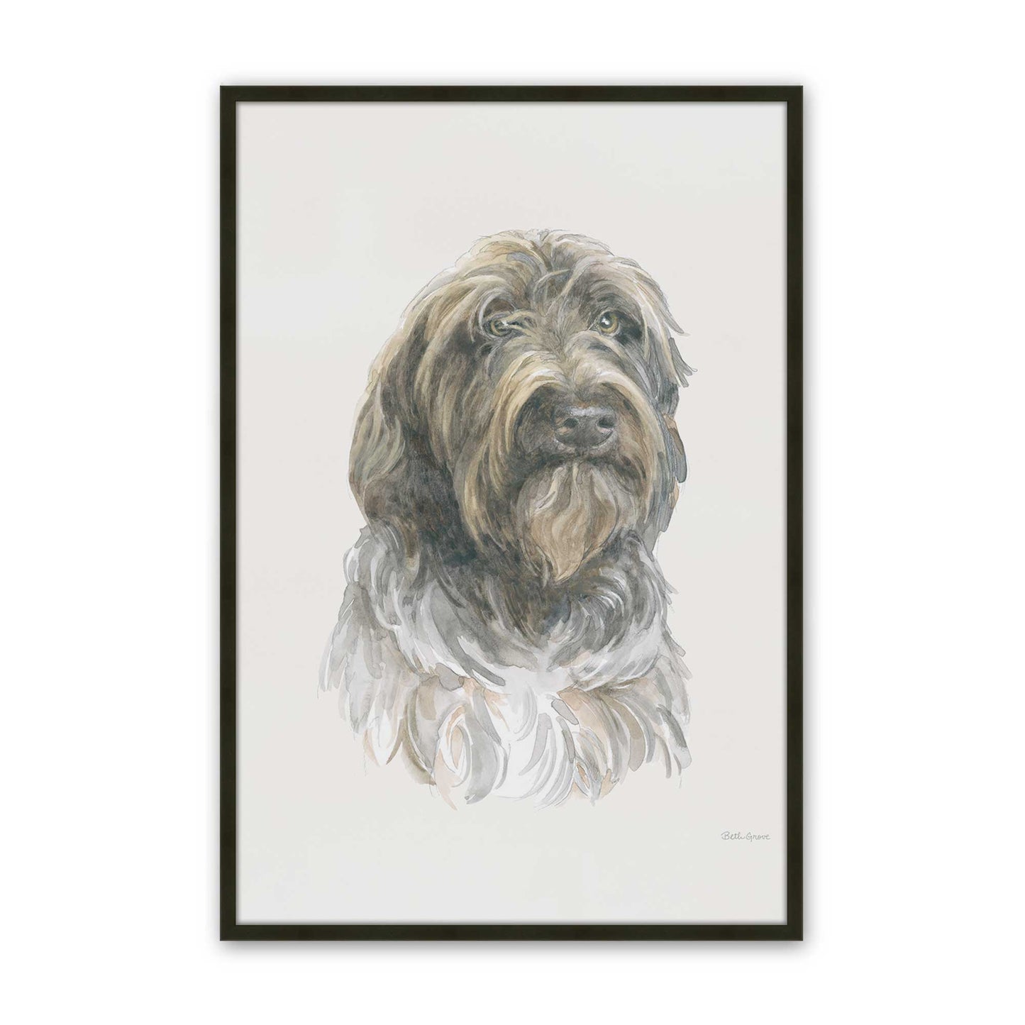 [Color:Satin Black], Picture of art in a Satin Black frame