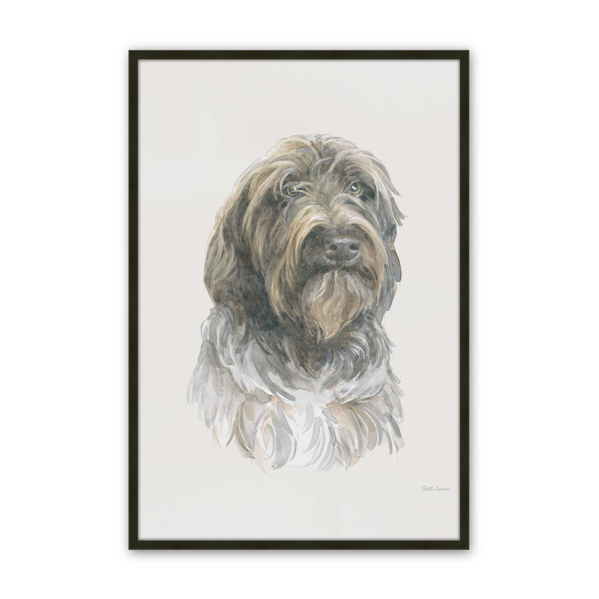 [Color:Satin Black], Picture of art in a Satin Black frame