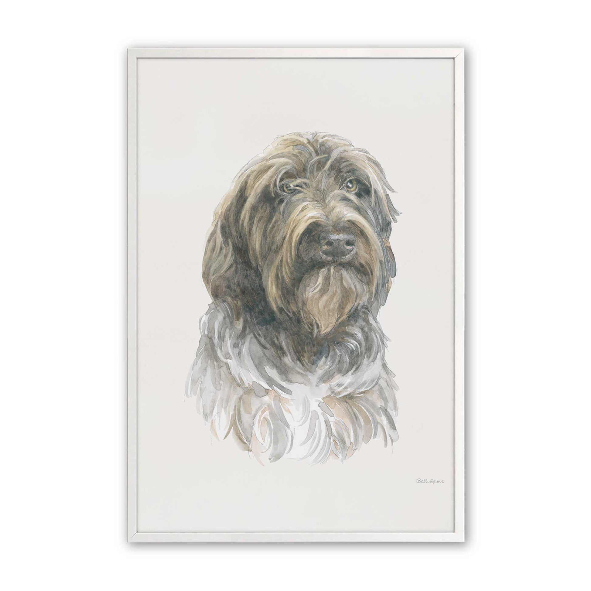 [Color:Opaque White], Picture of art in a Opaque White frame