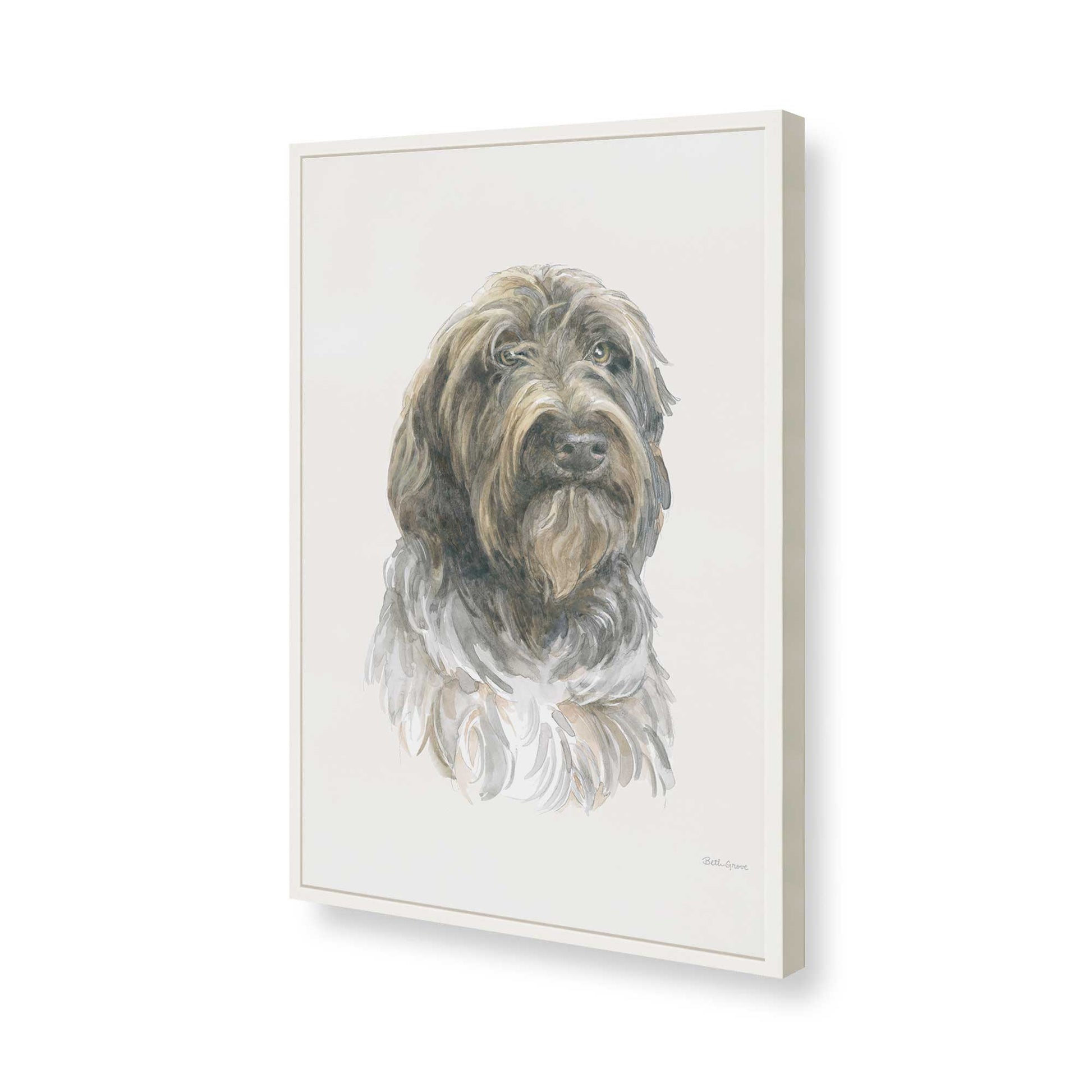[Color:Opaque White], Picture of art in a Opaque White frame of the corner