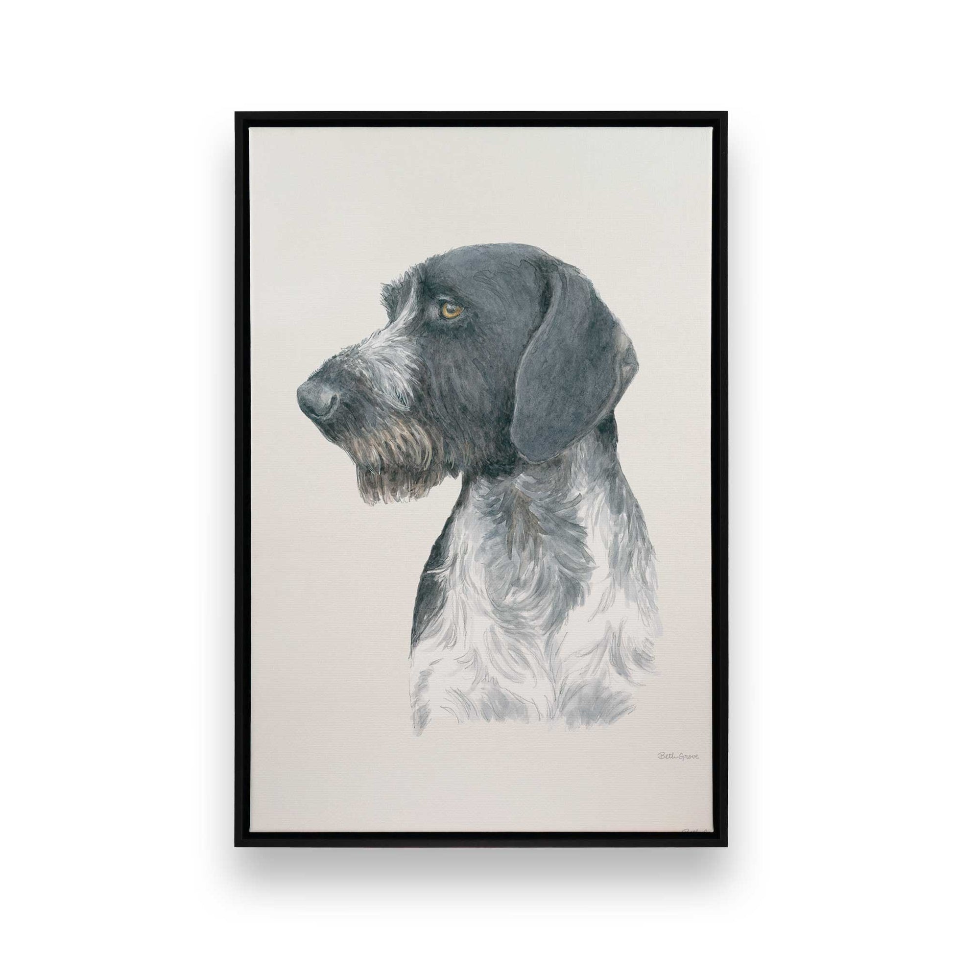 [Color:Satin Black], Picture of art in a Satin Black frame