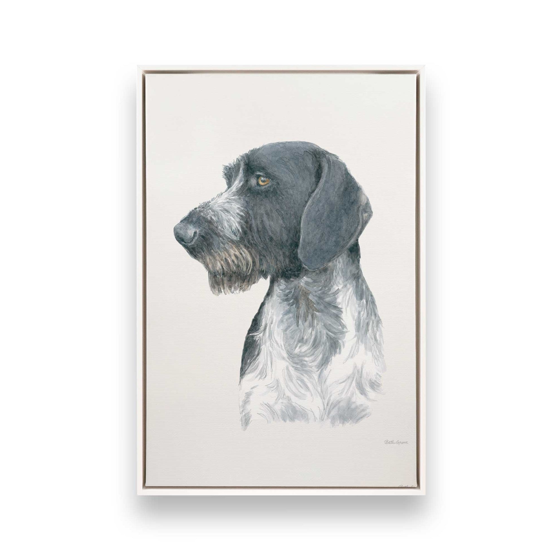 [Color:Opaque White], Picture of art in a White frame