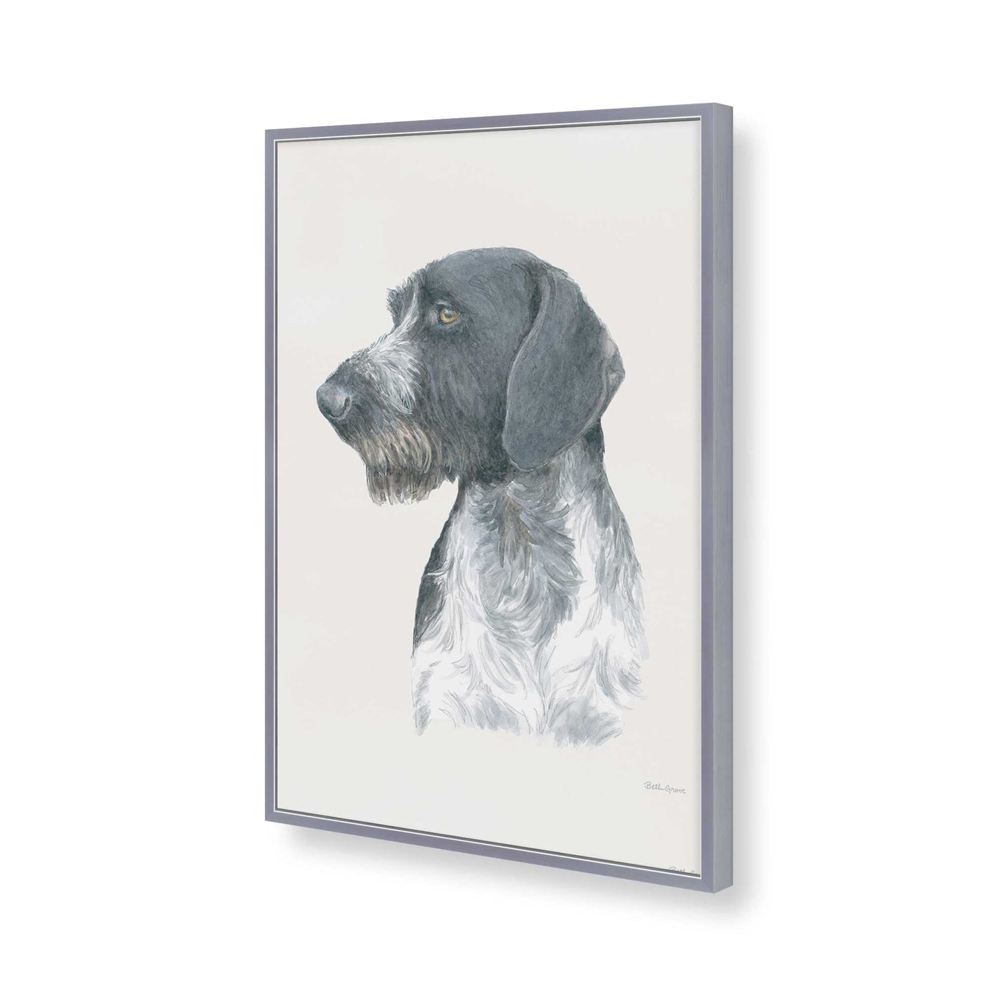 [Color:Polished Chrome], Picture of art in a Polished Chrome frame of the corner