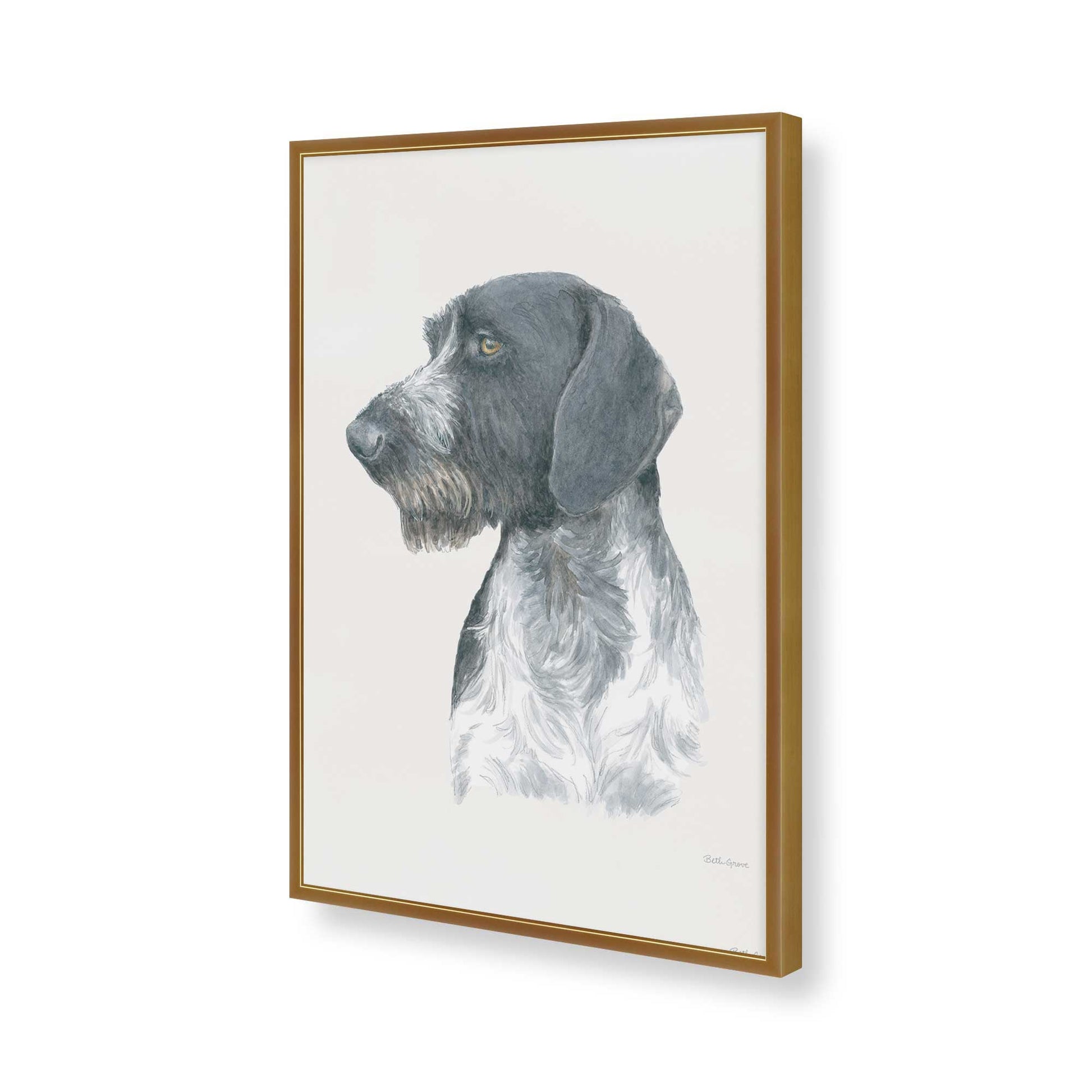 [Color:Polished Gold], Picture of art in a Polished Gold frame of the corner