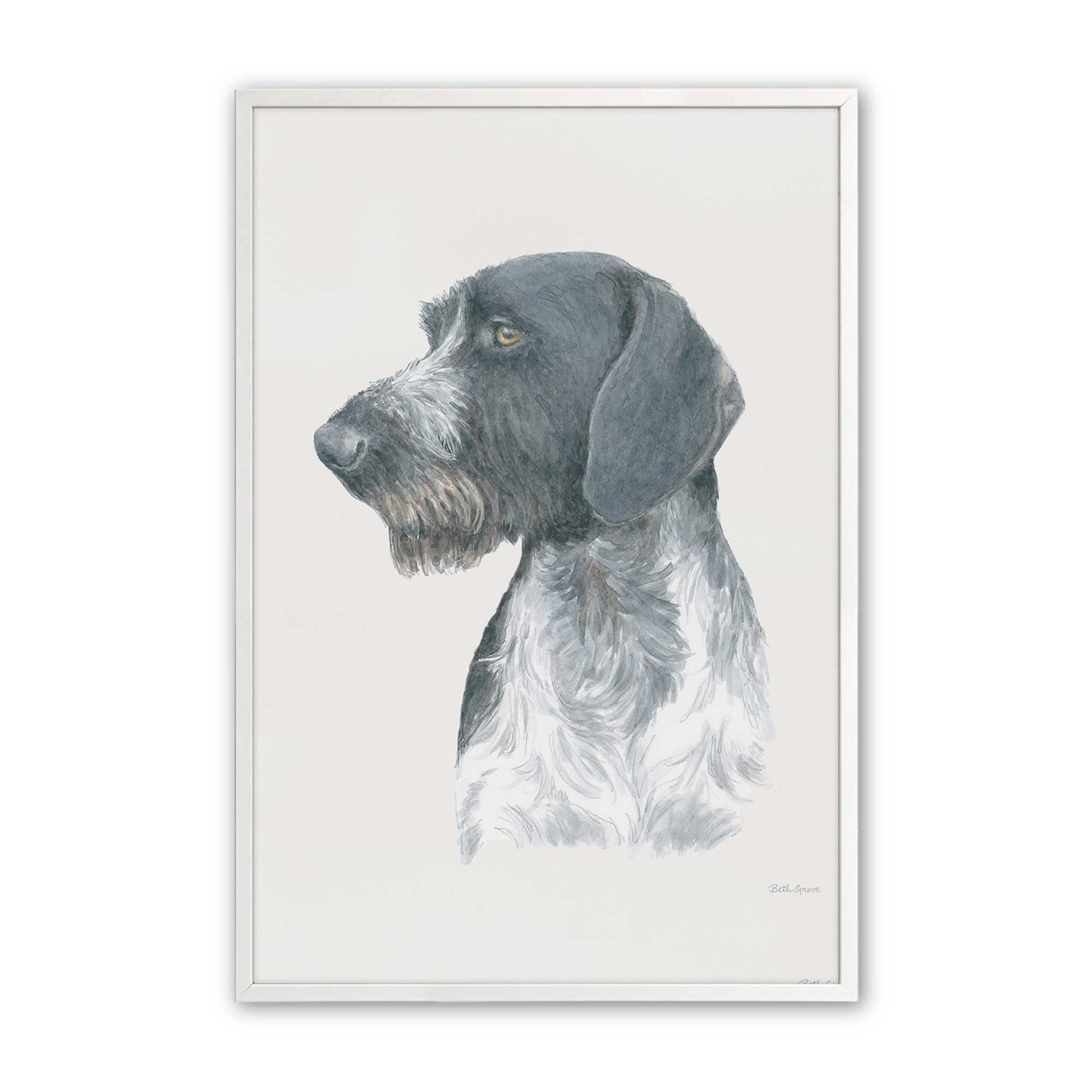 [Color:Opaque White], Picture of art in a Opaque White frame