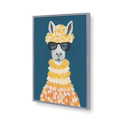 [Color:Polished Chrome], Picture of art in a Polished Chrome frame of the corner