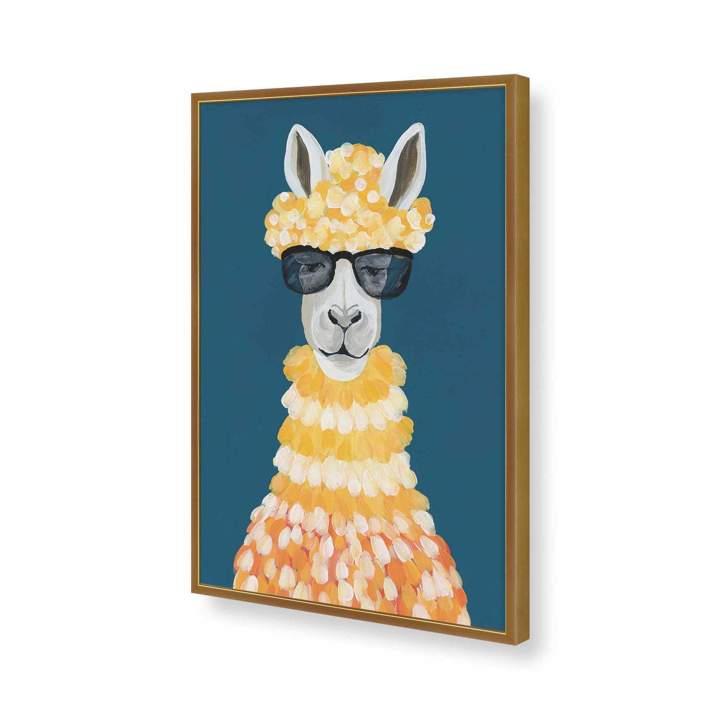 [Color:Polished Gold], Picture of art in a Polished Gold frame of the corner