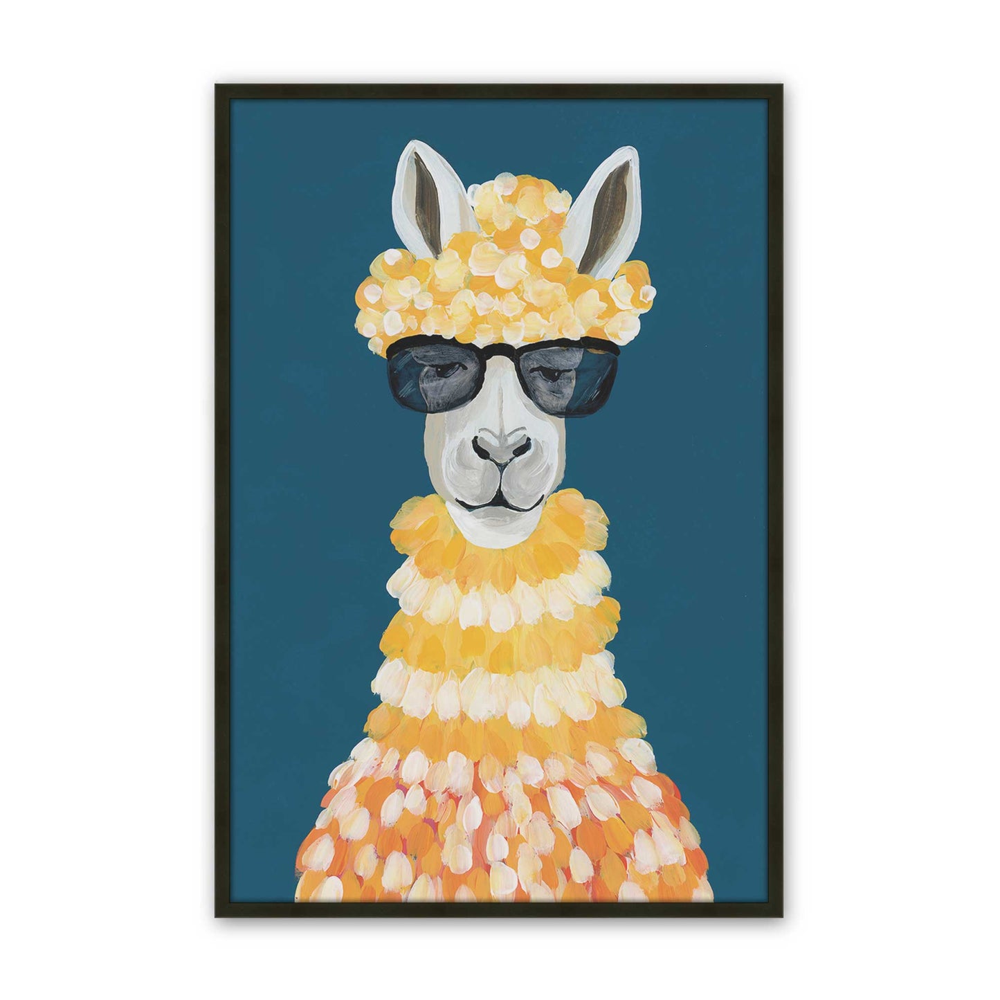 [Color:Satin Black], Picture of art in a Satin Black frame