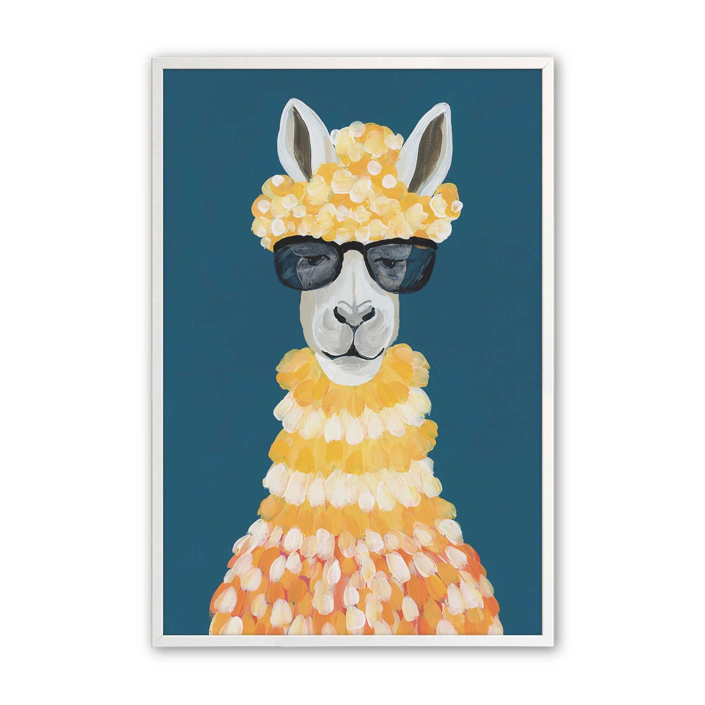 [Color:Opaque White], Picture of art in a Opaque White frame