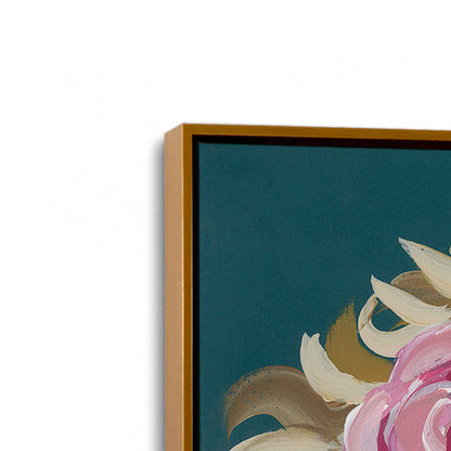 [Color:Polished Gold], Picture of art in a Polished Gold frame at an angle