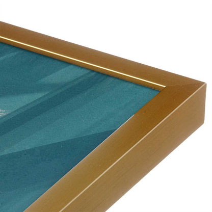 [Color:Polished Gold], Picture of art in a Polished Gold frame at an angle