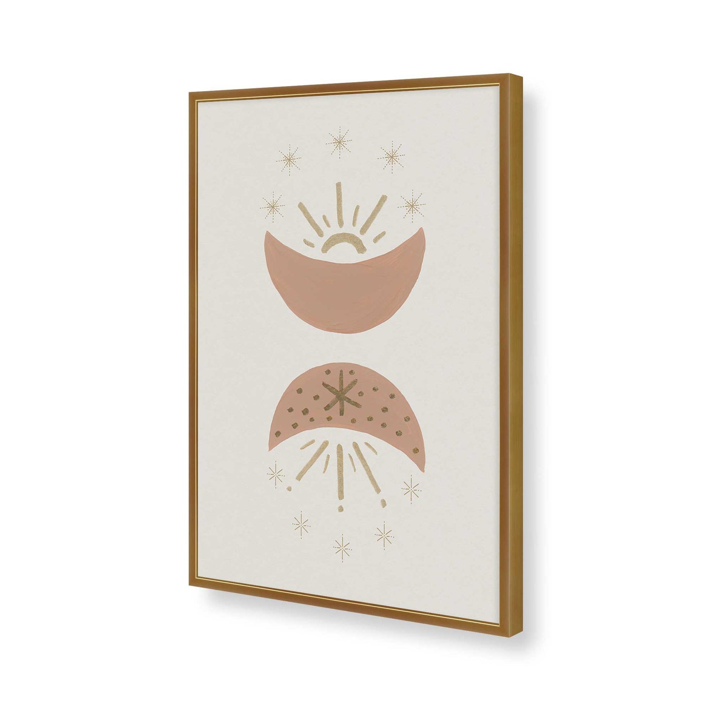 [Color:Polished Gold], Picture of art in a Polished Gold frame of the corner