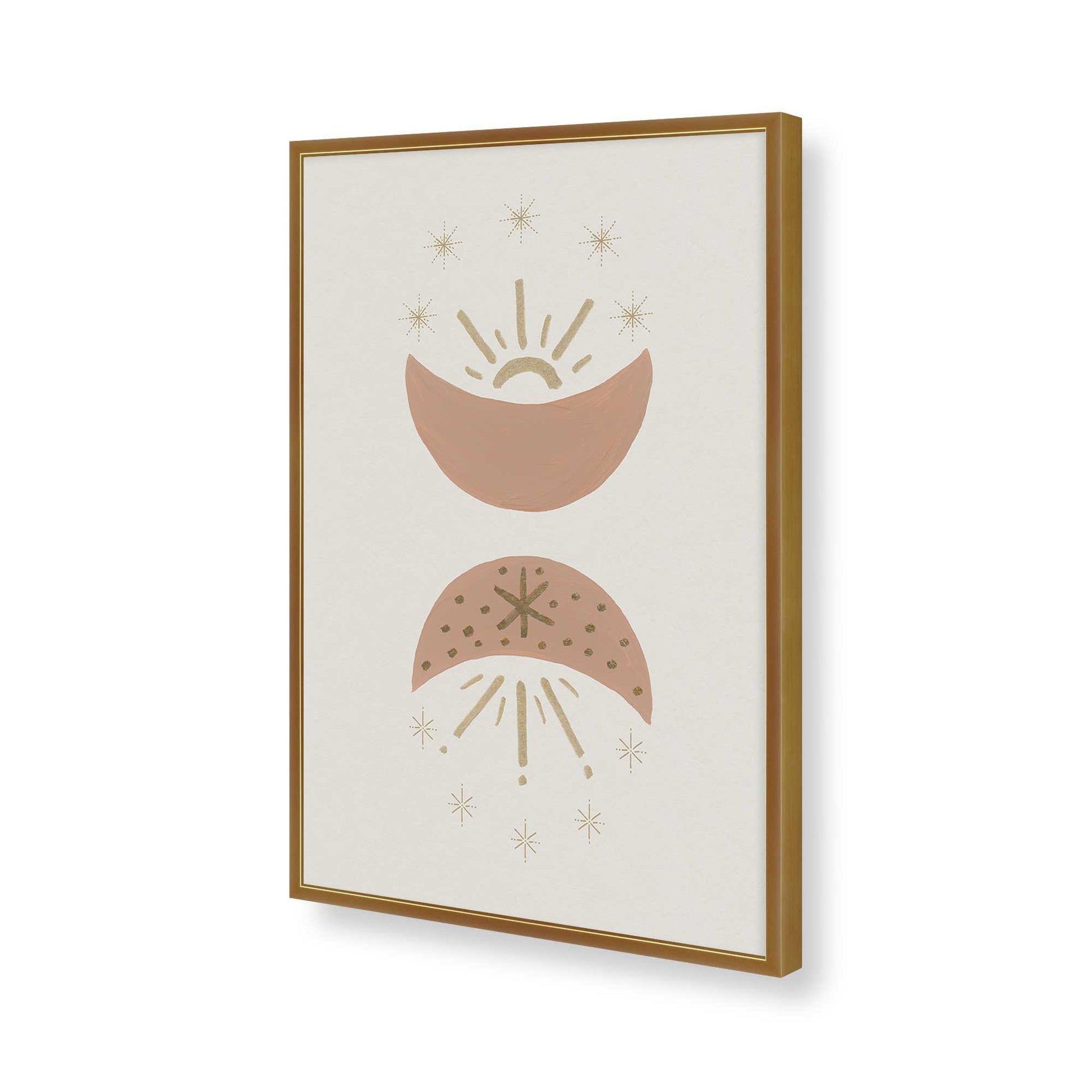 [Color:Polished Gold], Picture of art in a Polished Gold frame of the corner