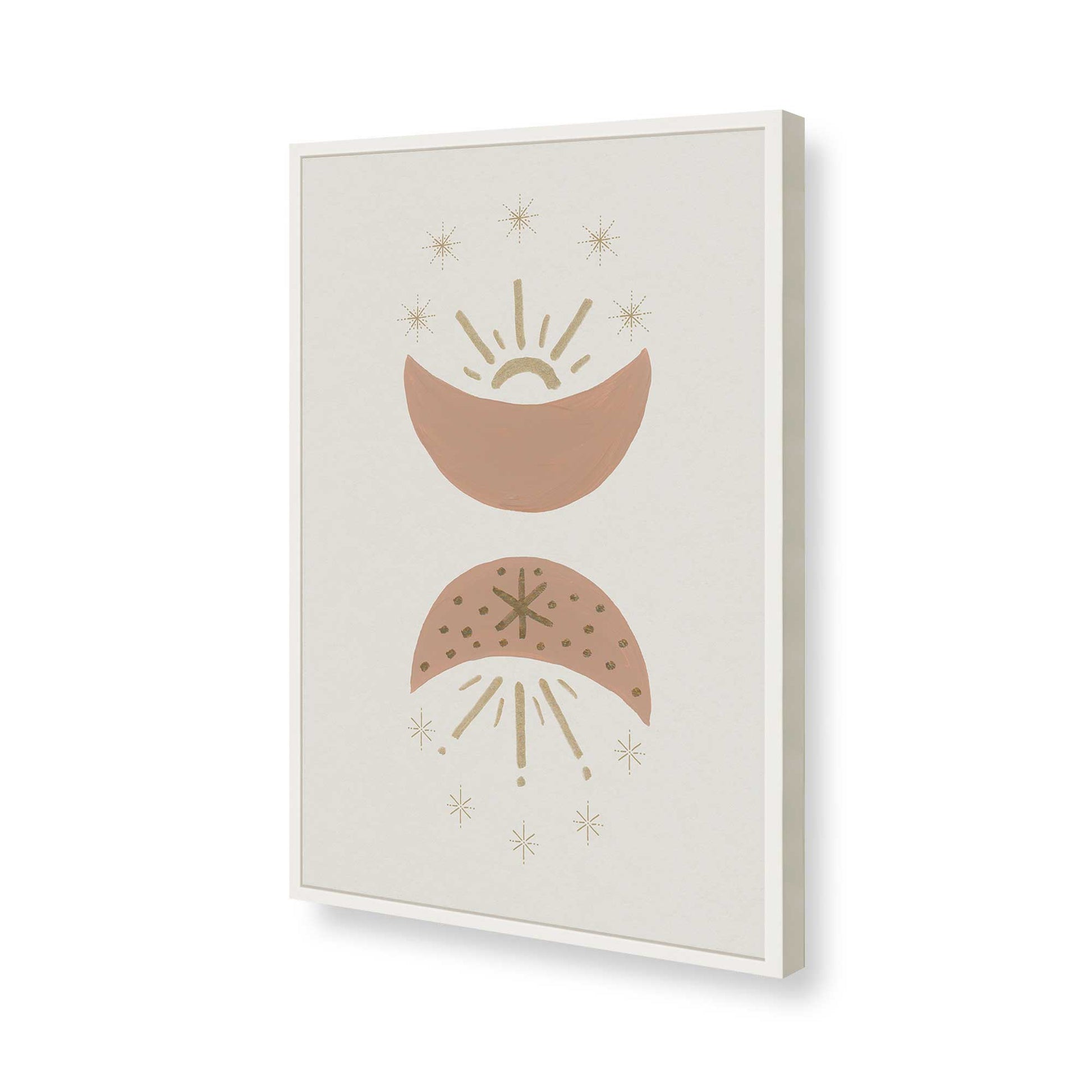 [Color:Opaque White], Picture of art in a Opaque White frame of the corner