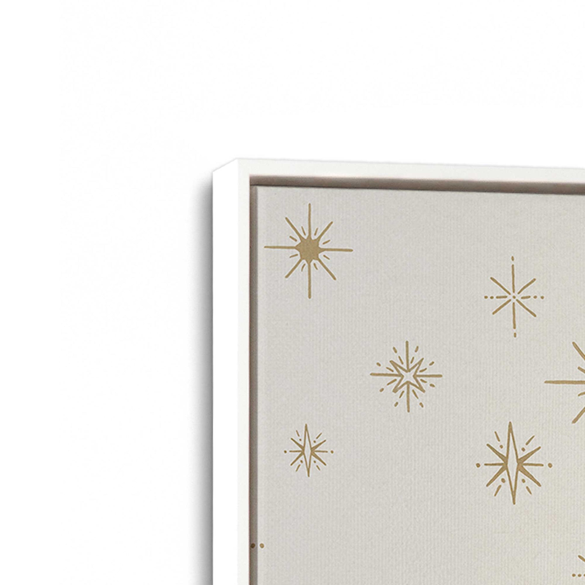 [Color:Opaque White], Picture of art in a White frame at an angle