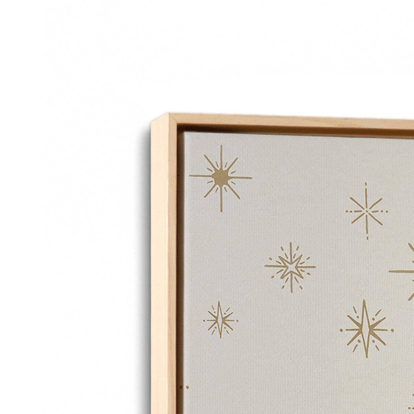 [Color:American Maple], Picture of art in a American Maple frame at an angle