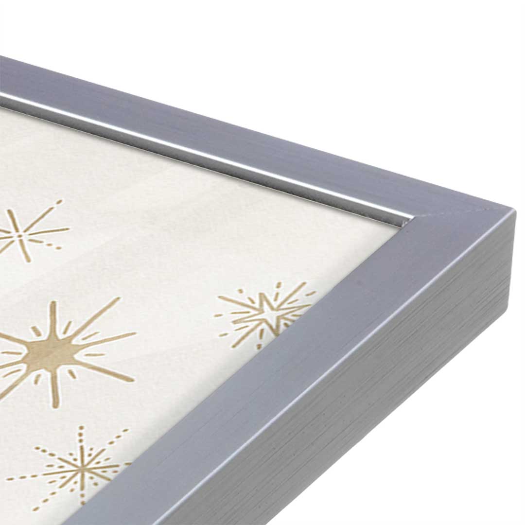 [Color:Polished Chrome], Picture of art in a Polished Chrome frame at an angle