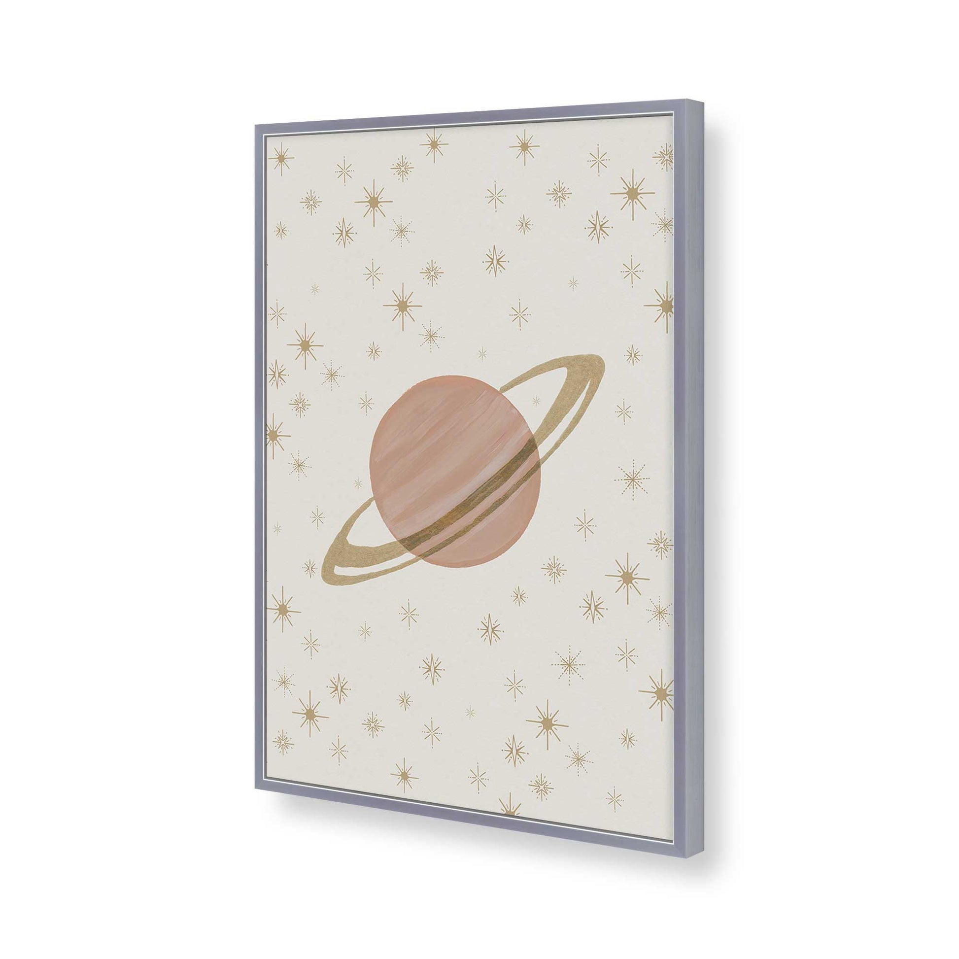 [Color:Polished Chrome], Picture of art in a Polished Chrome frame of the corner