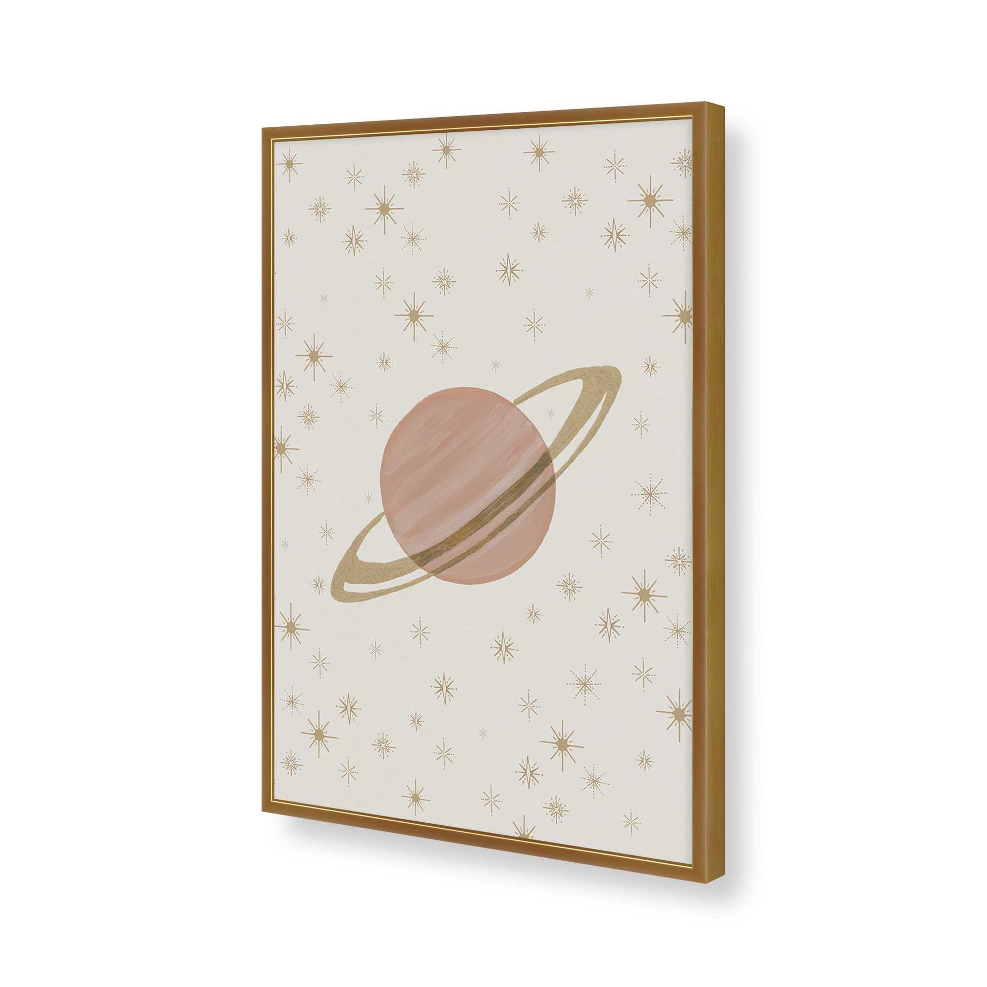 [Color:Polished Gold], Picture of art in a Polished Gold frame of the corner