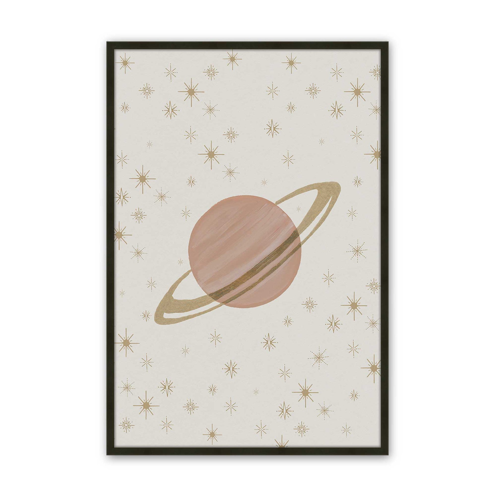 [Color:Satin Black], Picture of art in a Satin Black frame