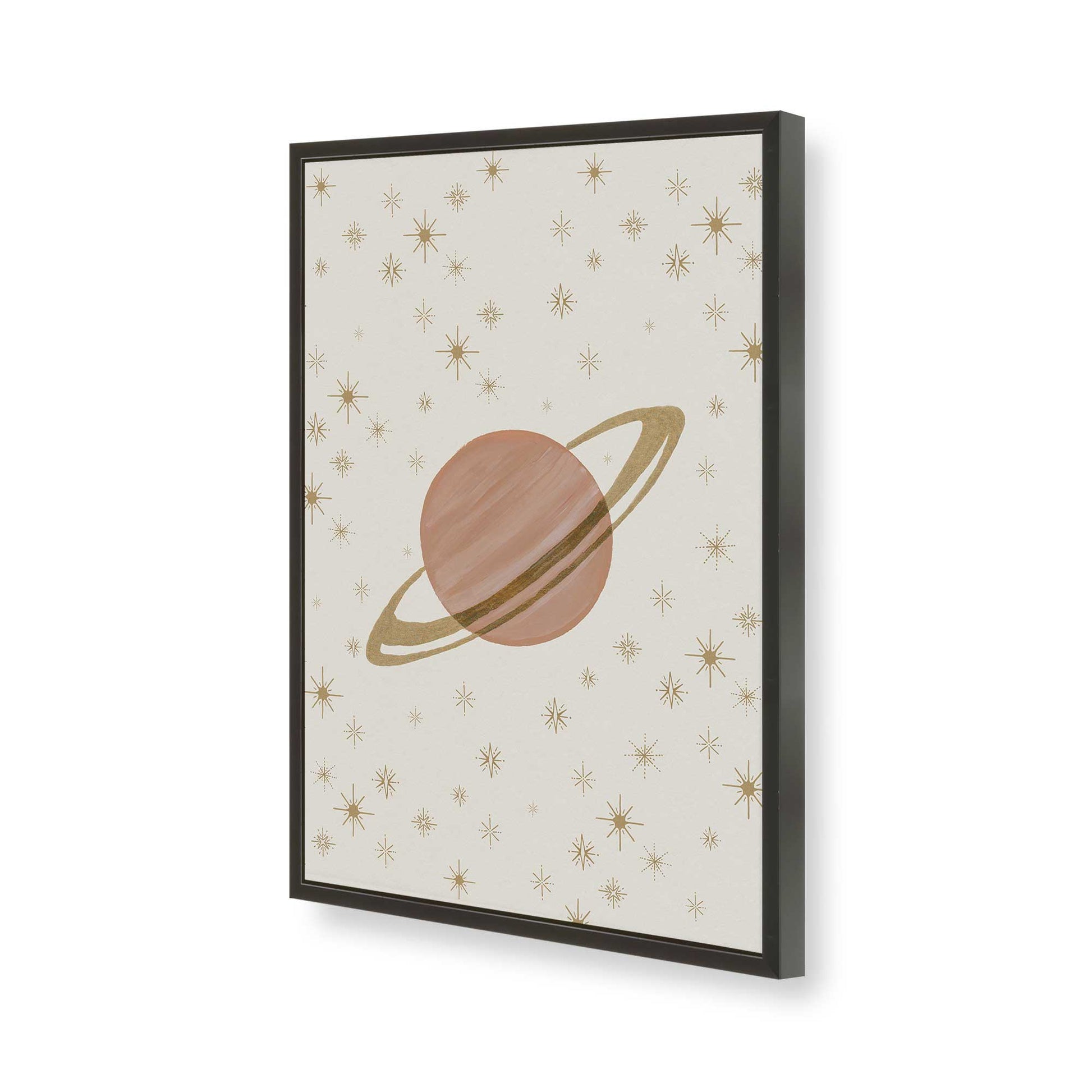[Color:Satin Black], Picture of art in a Satin Black frame of the corner