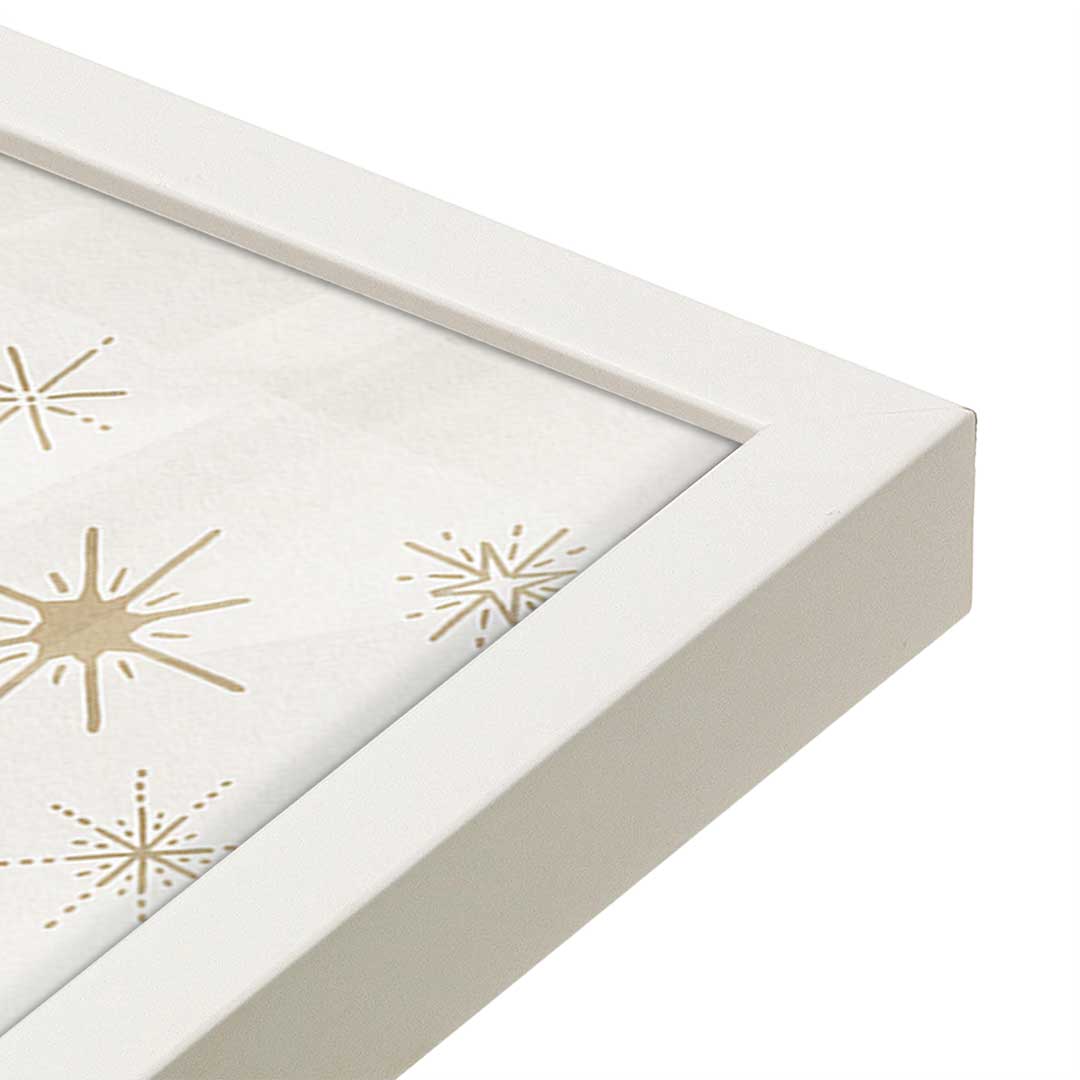 [Color:Opaque White], Picture of art in a Opaque White frame at an angle