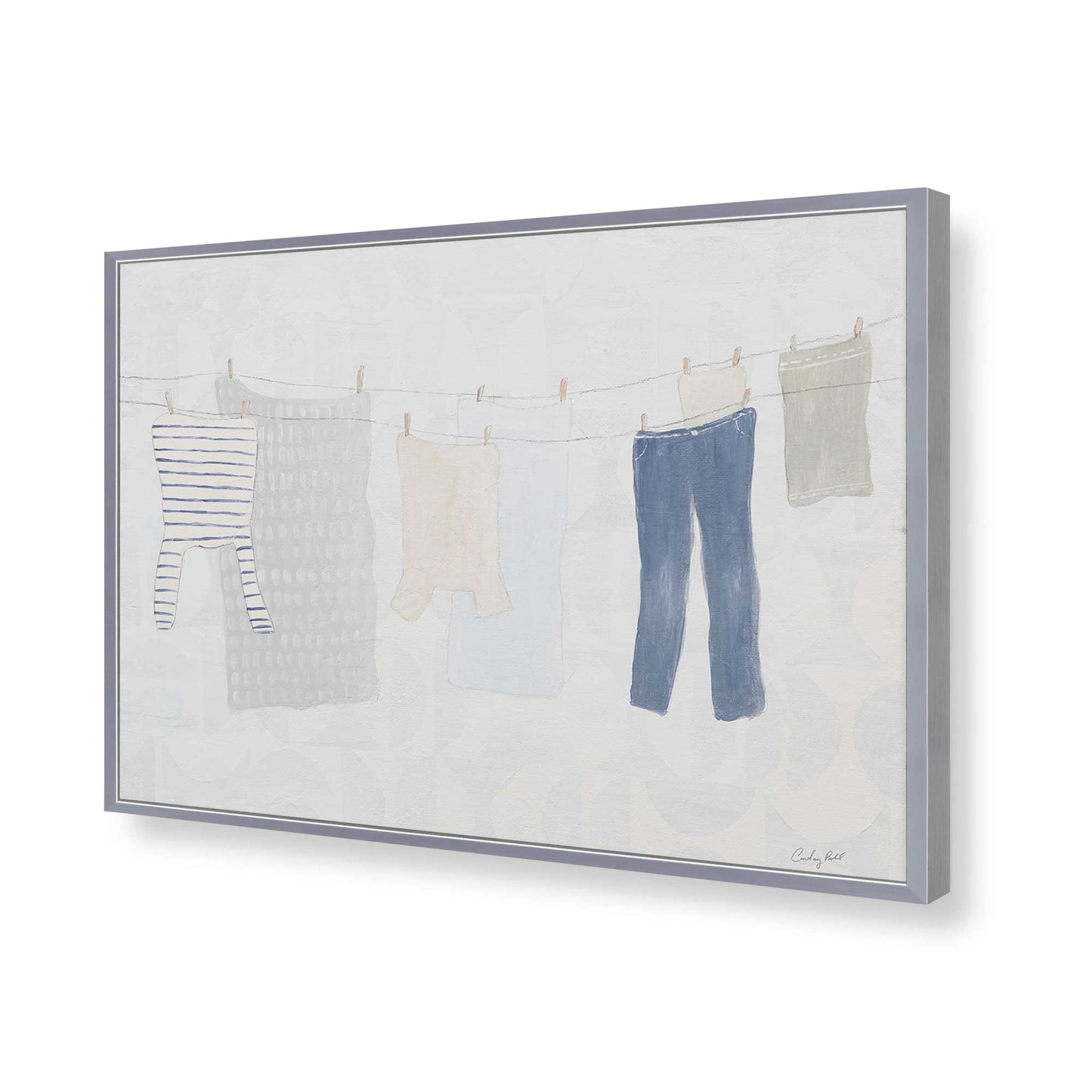 [Color:Polished Chrome], Picture of art in a Polished Chrome frame of the corner