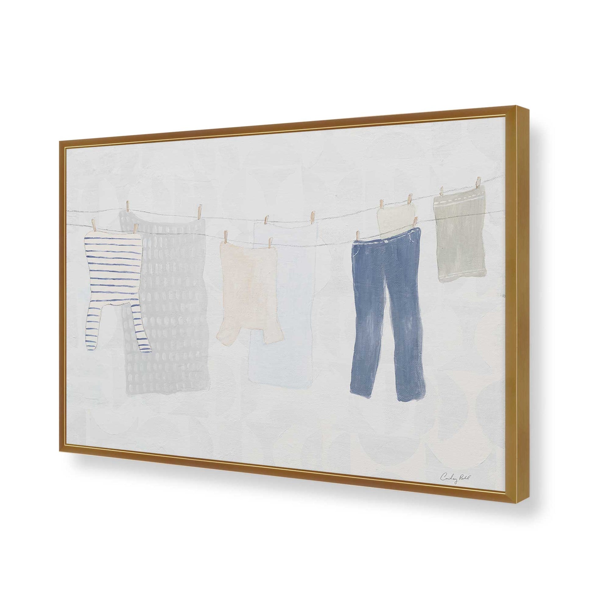 [Color:Polished Gold], Picture of art in a Polished Gold frame of the corner