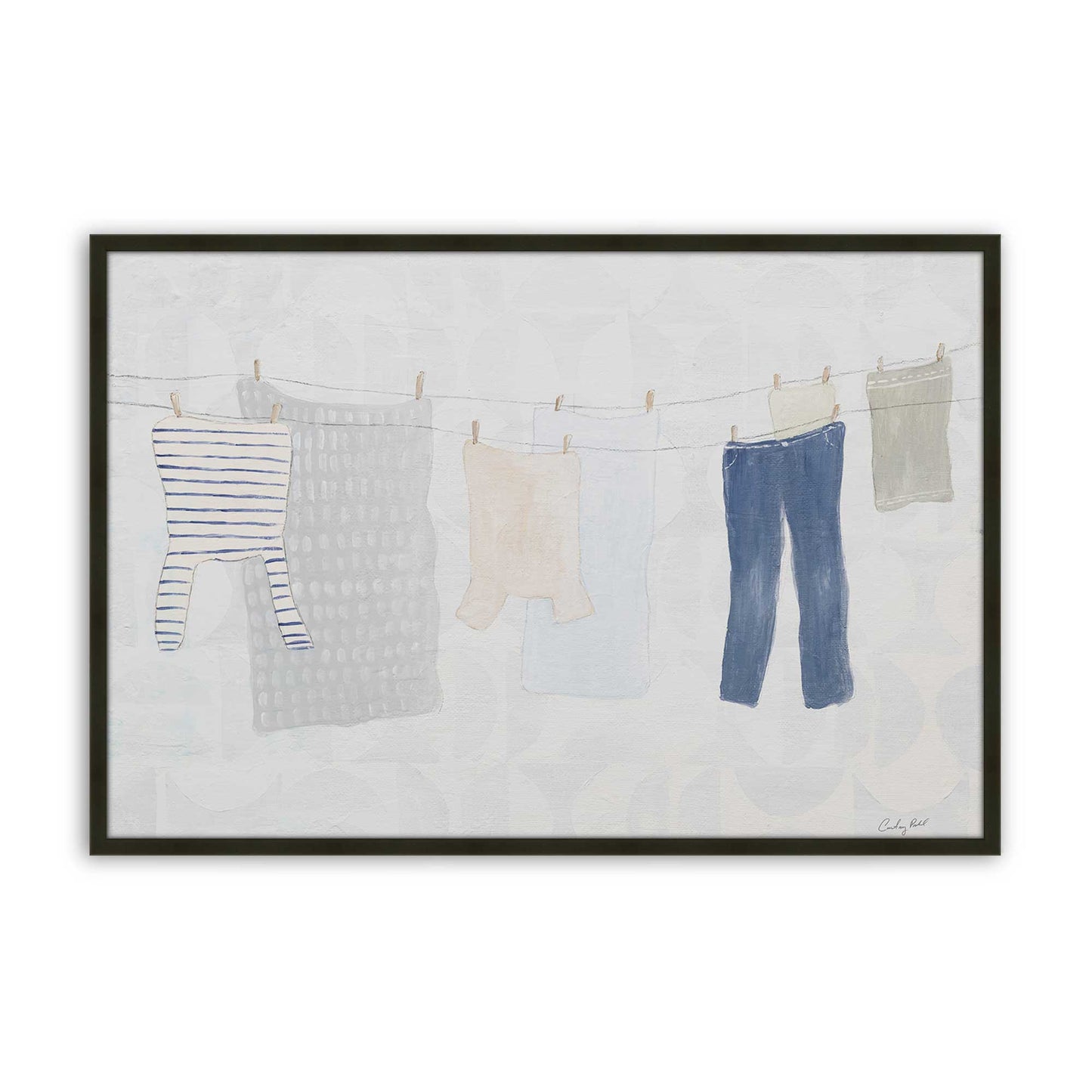 [Color:Satin Black], Picture of art in a Satin Black frame