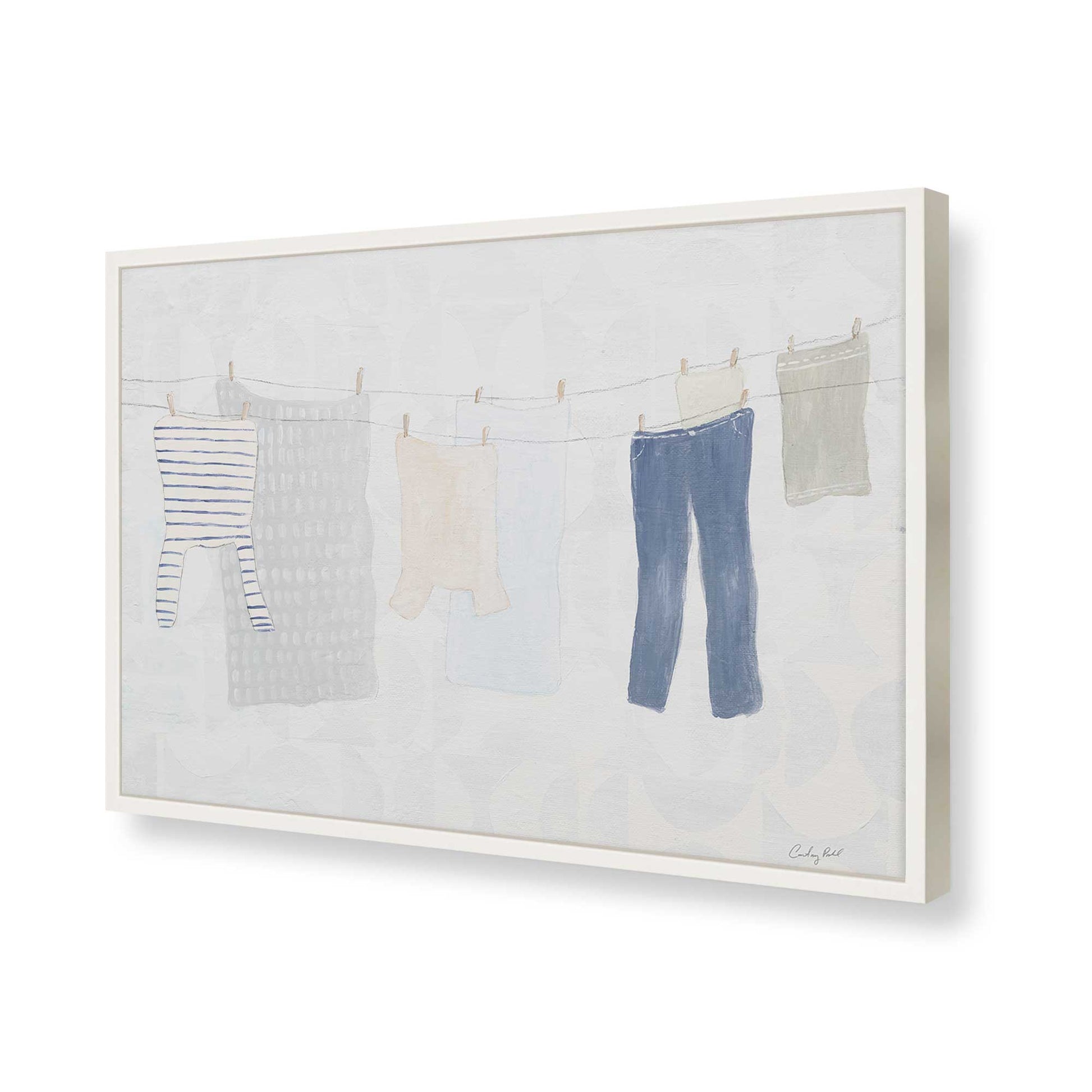 [Color:Opaque White], Picture of art in a Opaque White frame of the corner