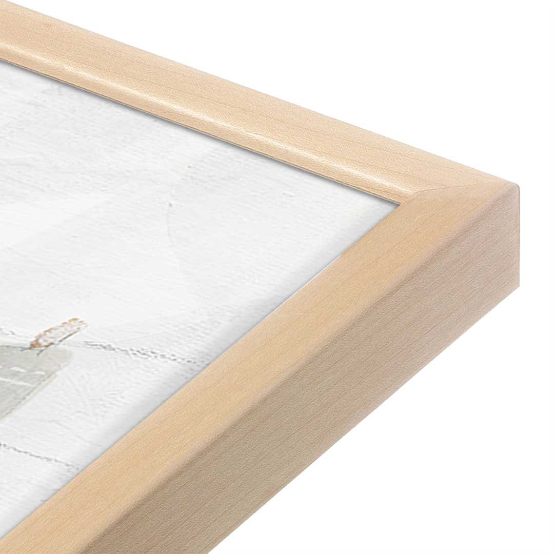 [Color:Raw Maple], Picture of art in a Raw Maple frame at an angle
