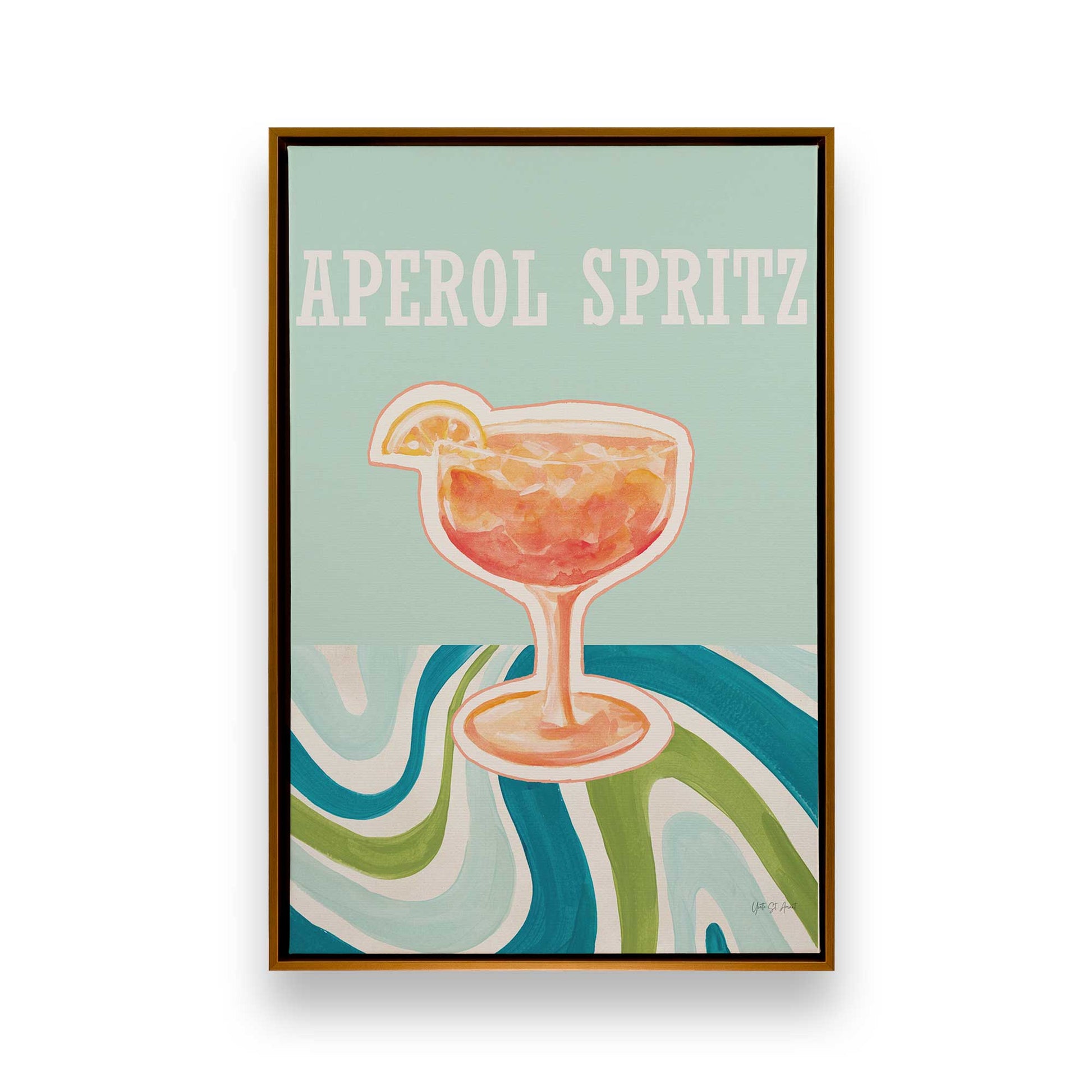 [Color:Polished Gold], Picture of art in a Polished Gold frame