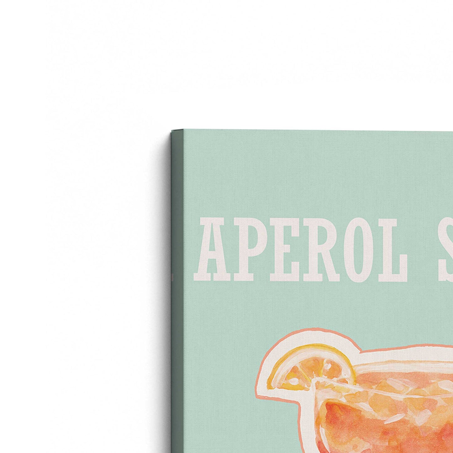 [Color:Stretched Canvas], Picture of the corner of the art