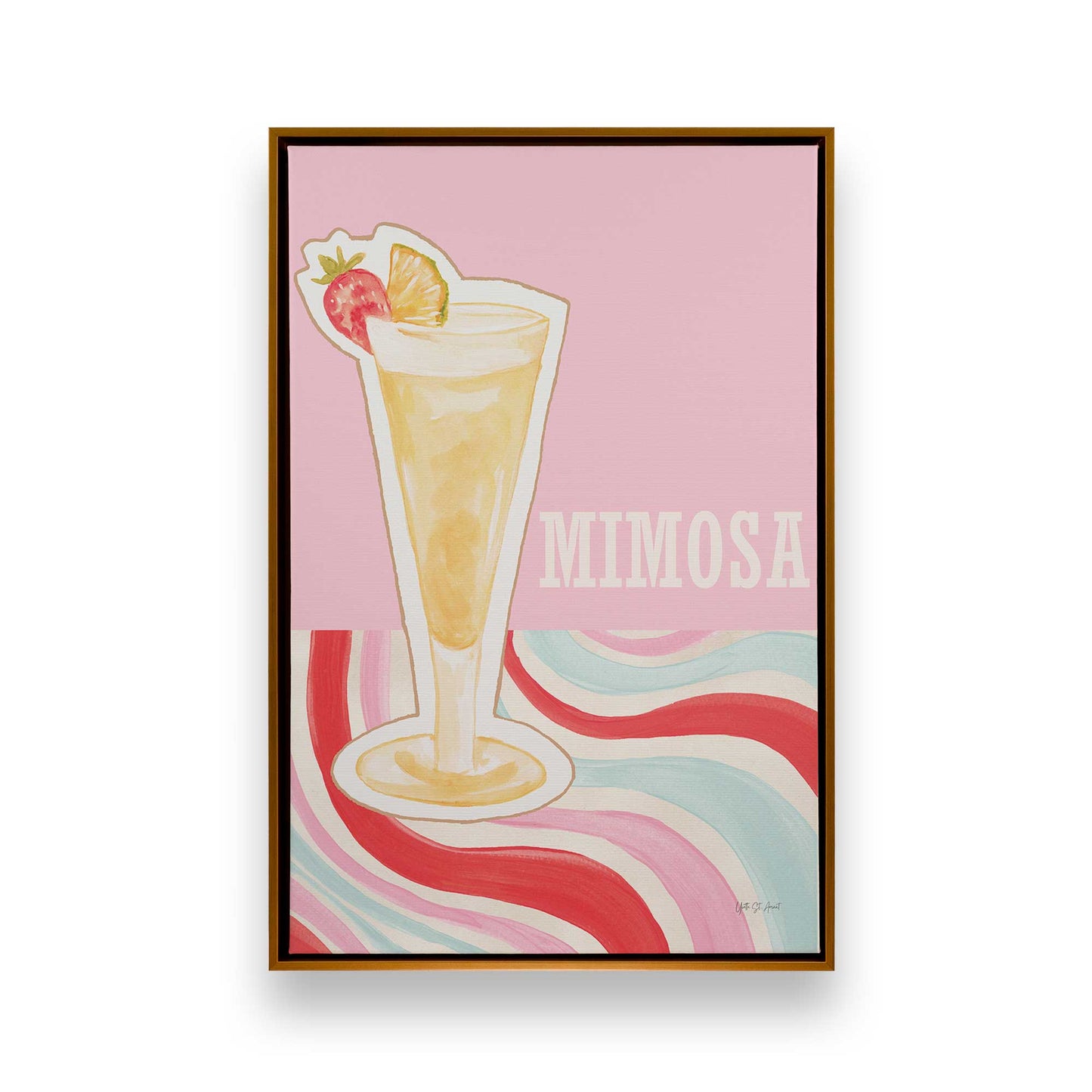 [Color:Polished Gold], Picture of art in a Polished Gold frame