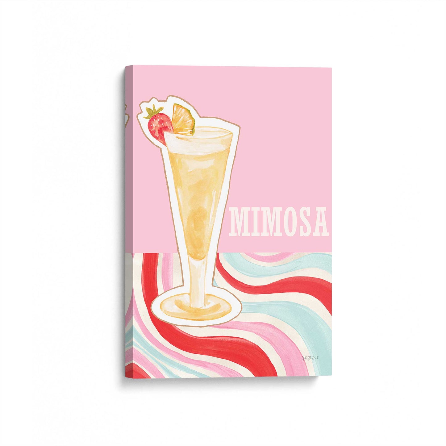 [Color:Stretched Canvas], Picture of art at an angle