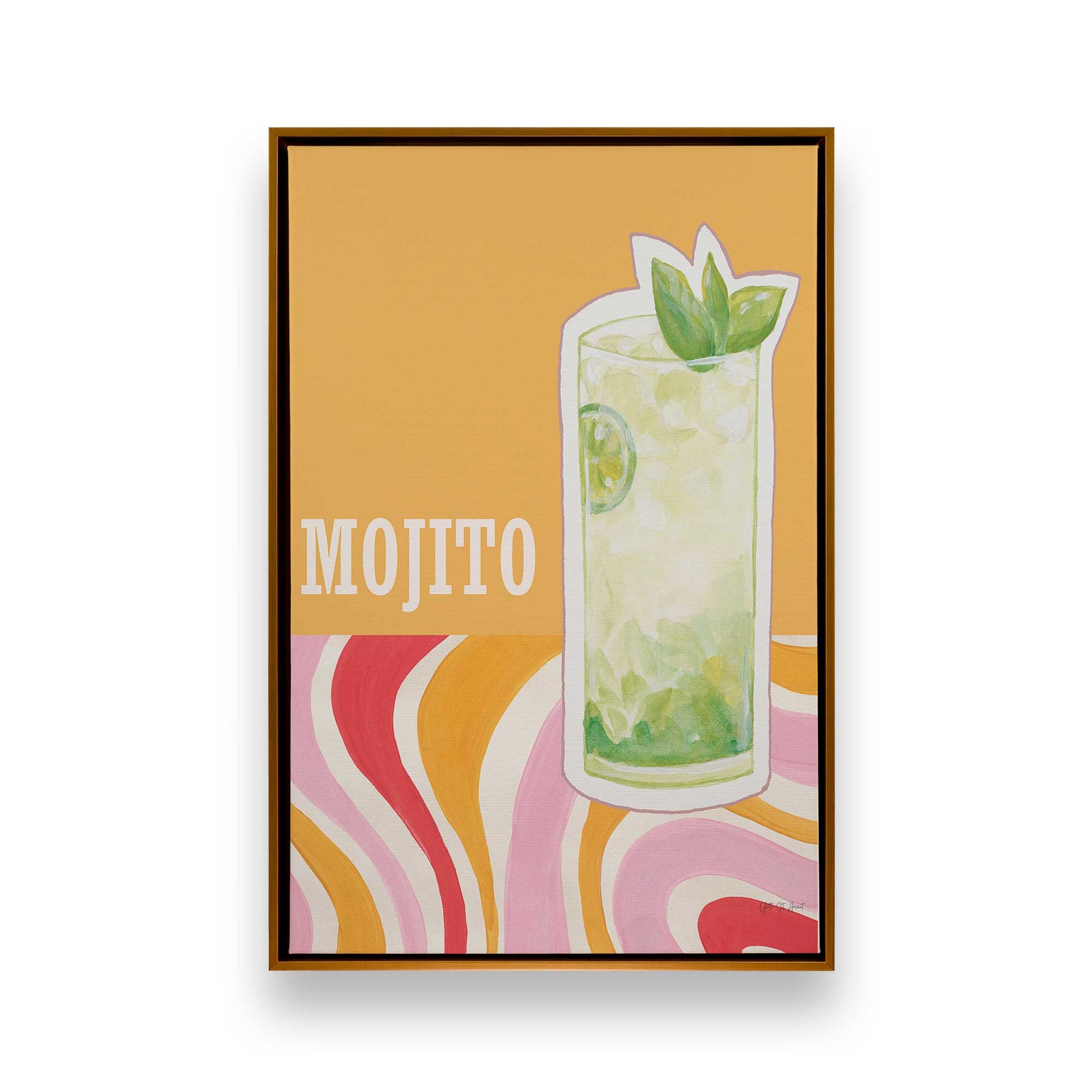 [Color:Polished Gold], Picture of art in a Polished Gold frame