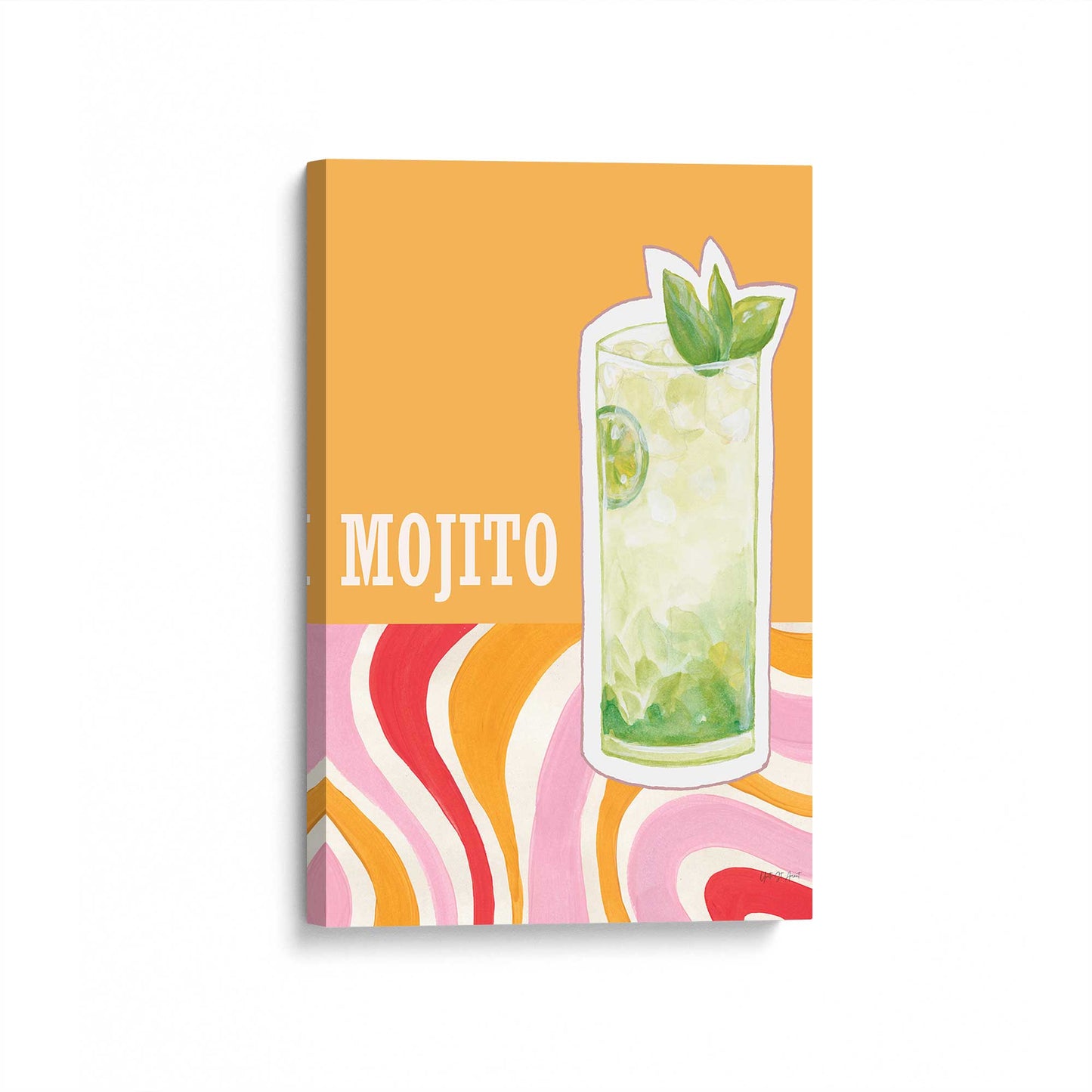 [Color:Stretched Canvas], Picture of art at an angle