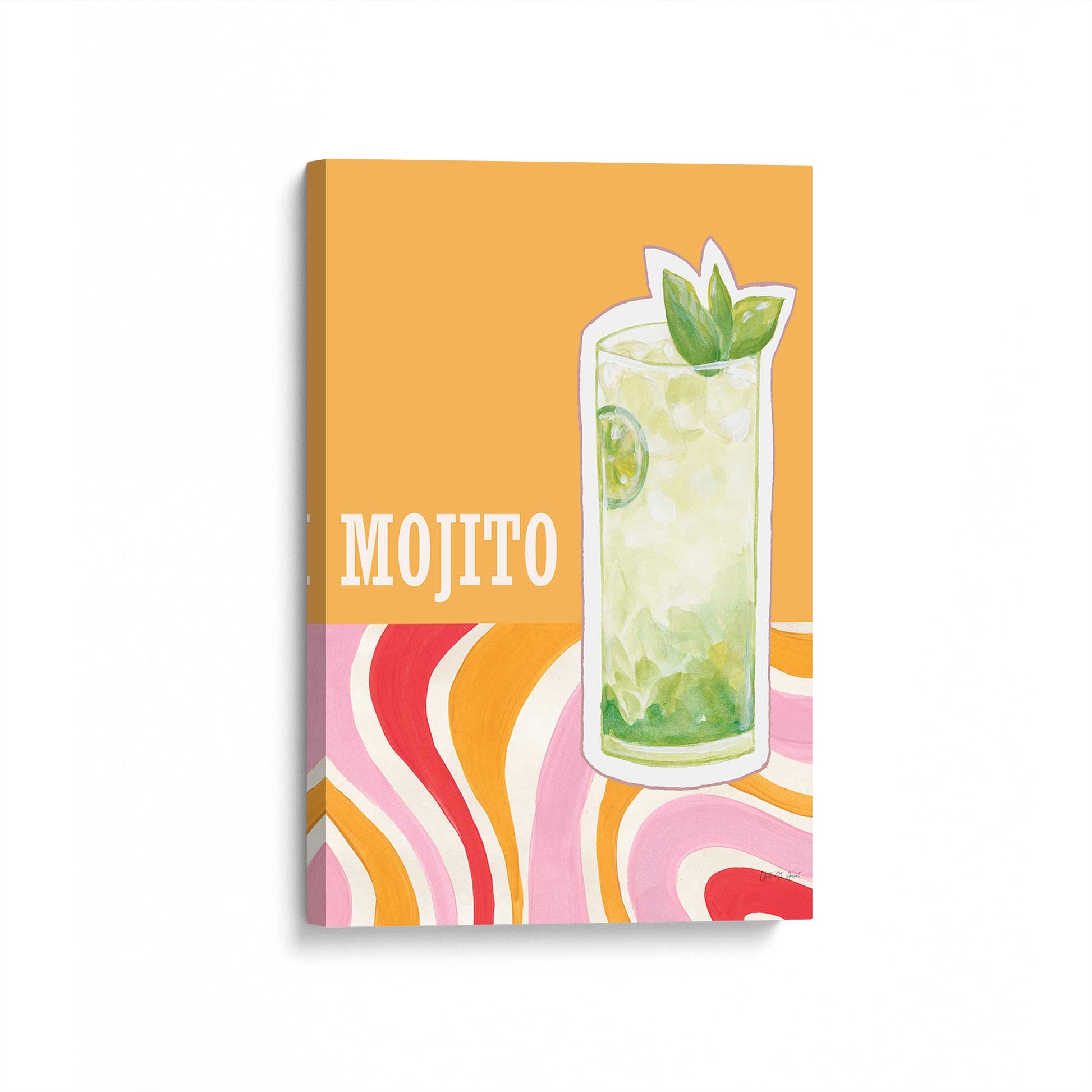 [Color:Stretched Canvas], Picture of art at an angle