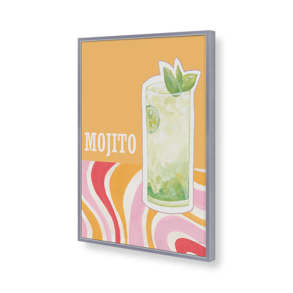 [Color:Polished Chrome], Picture of art in a Polished Chrome frame of the corner