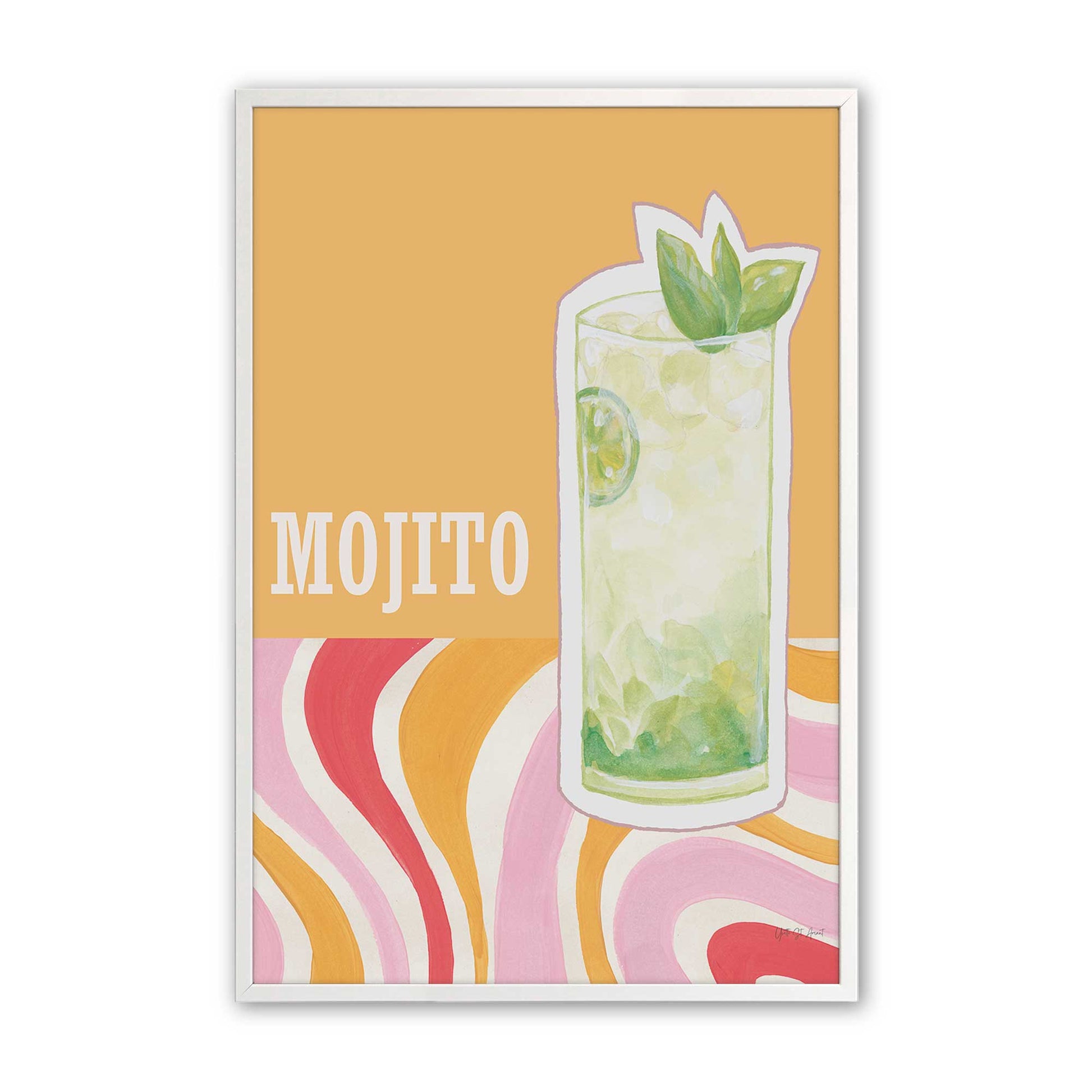 [Color:Opaque White], Picture of art in a Opaque White frame